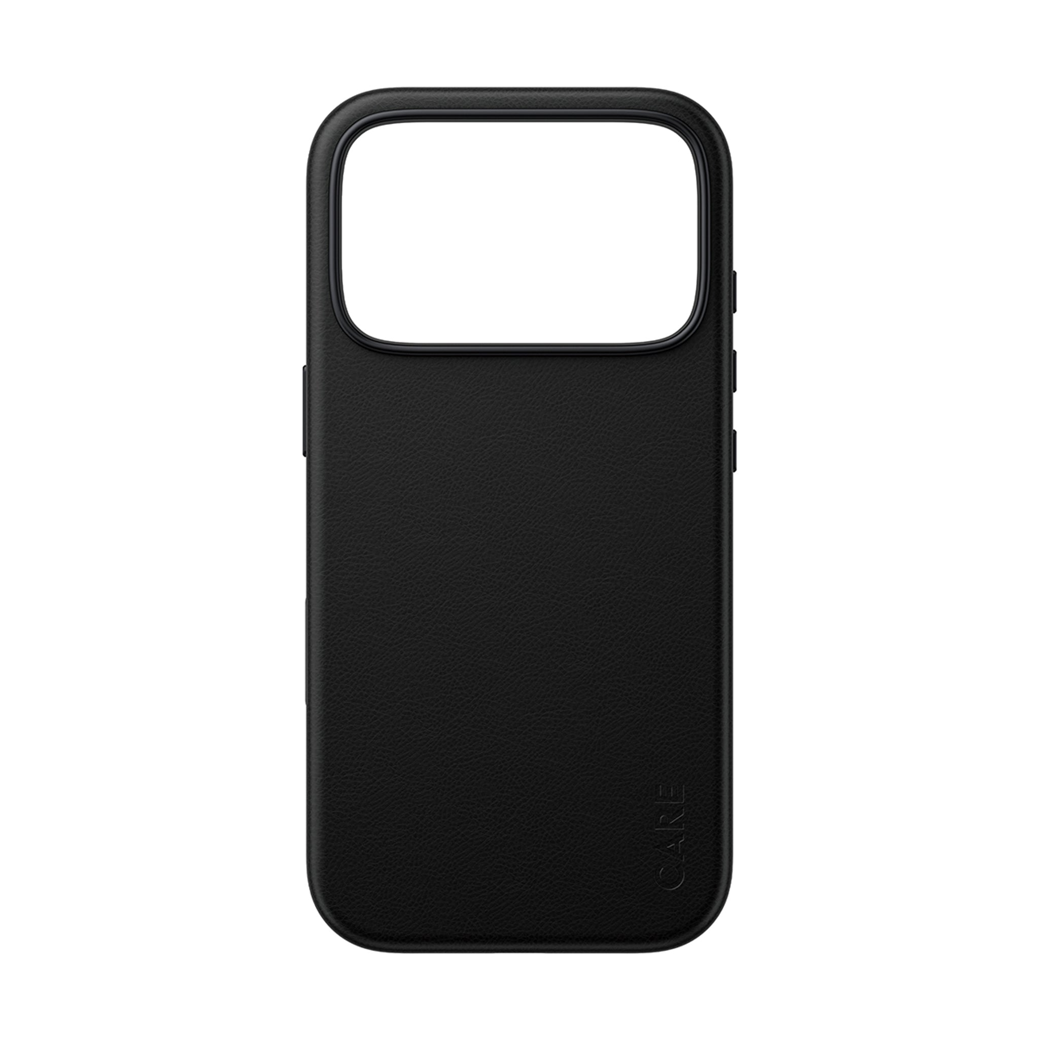 CARE™ by PanzerGlass® Solo Vegan Leather Case Black w. MagSafe iPhone 18 Pro | 17 Pro