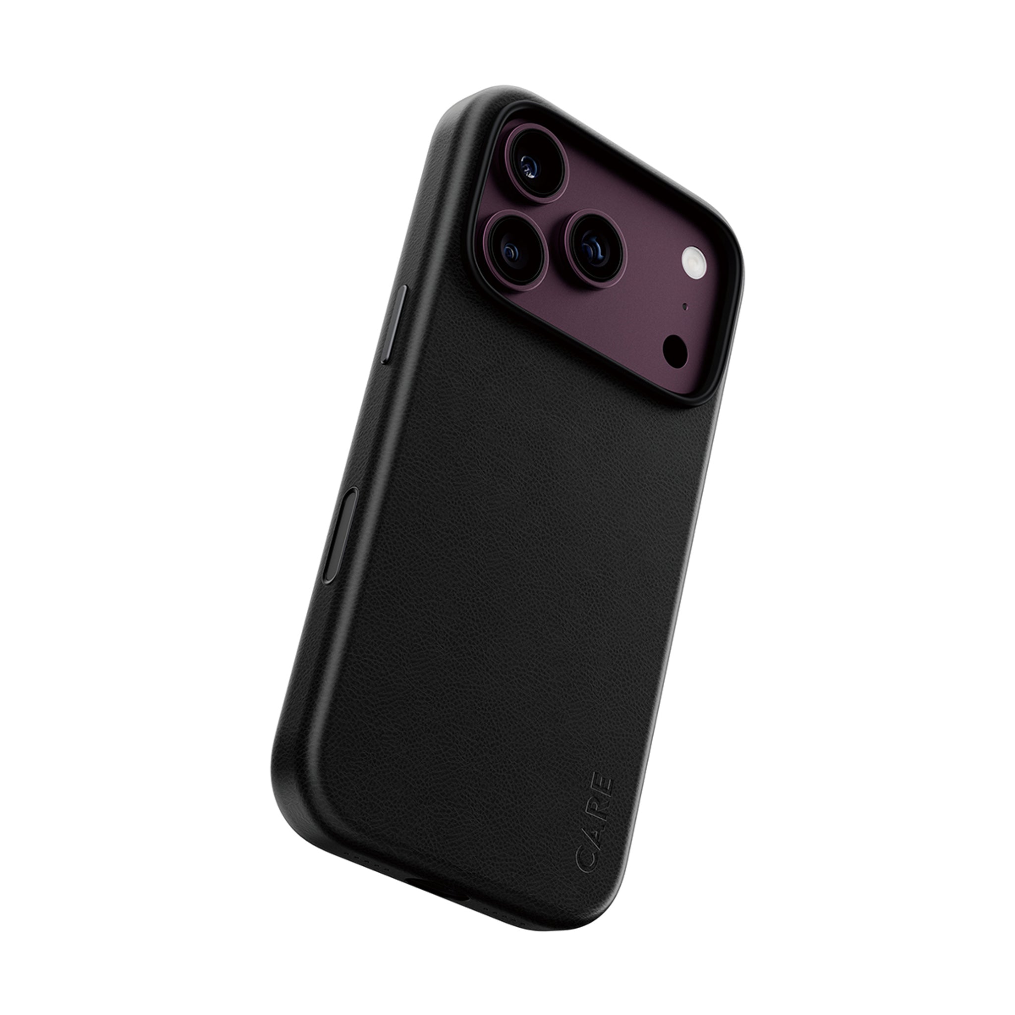 CARE™ by PanzerGlass® Solo Vegan Leather Case Black w. MagSafe iPhone 18 Pro | 17 Pro