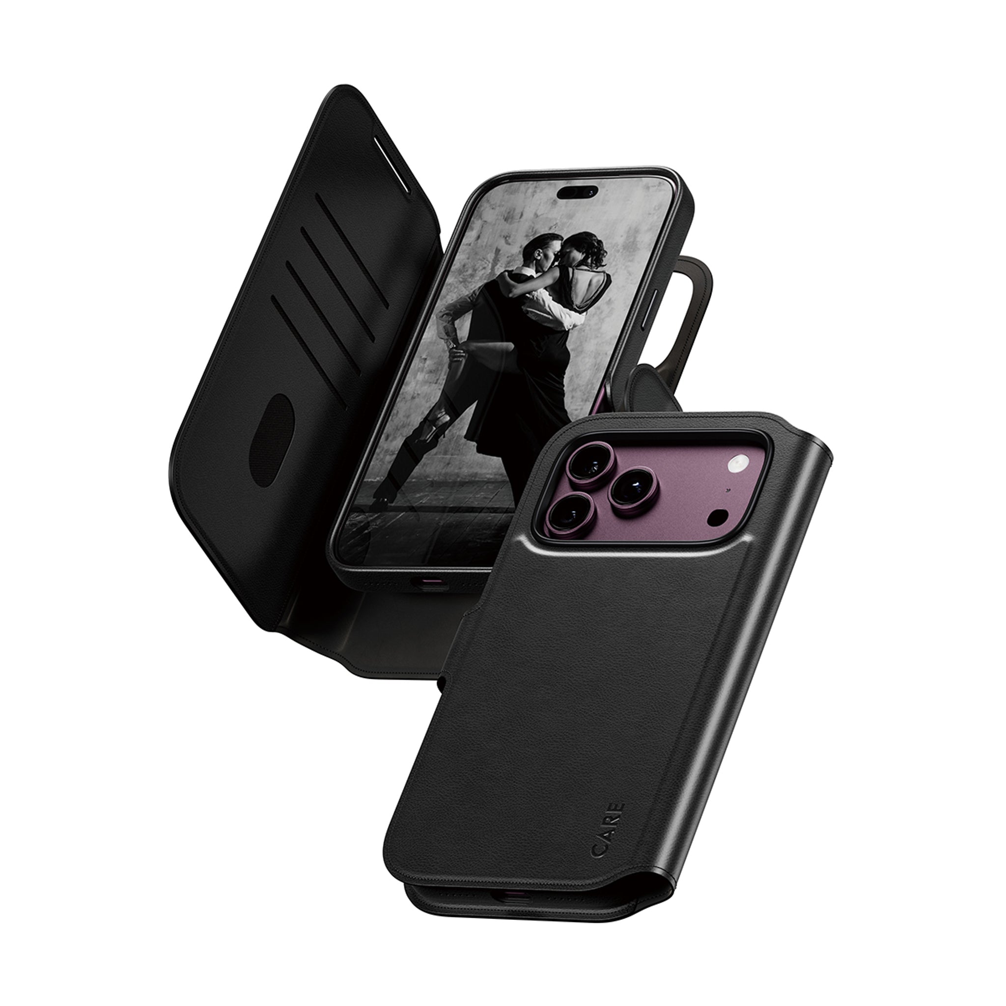CARE™ by PanzerGlass® Tango 2-in-1 Wallet Case Black w. MagSafe iPhone 18 Pro Max | 17 Pro Max