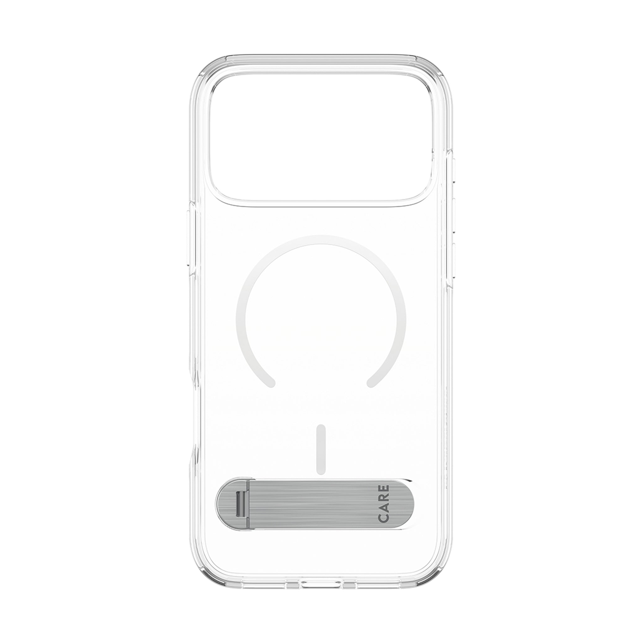 CARE™ by PanzerGlass® Kickstand Case Transparent w. White MagSafe iPhone 18 Pro Max | 17 Pro Max