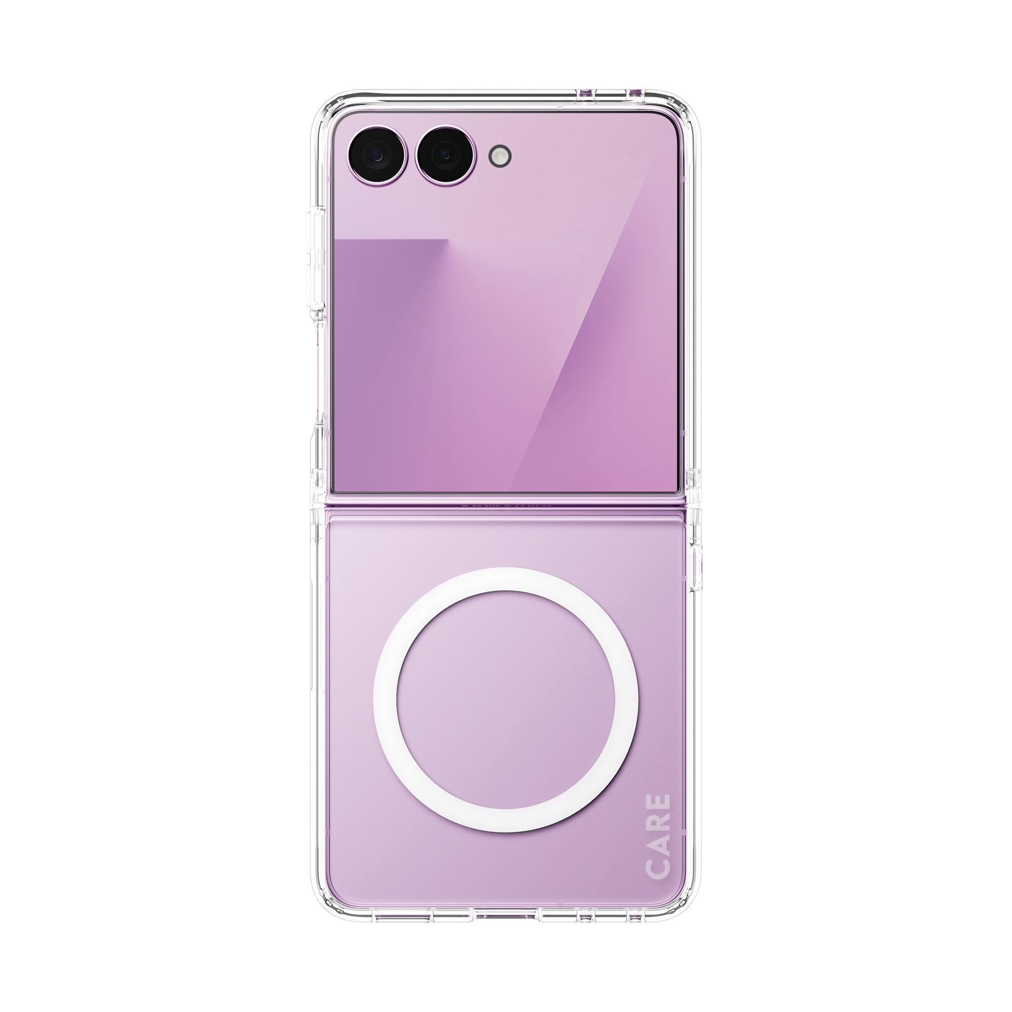 CARE™ by PanzerGlass® Urban Combat Case Transparent w. White Qi Samsung Galaxy Z Flip7 | new Z Flip7