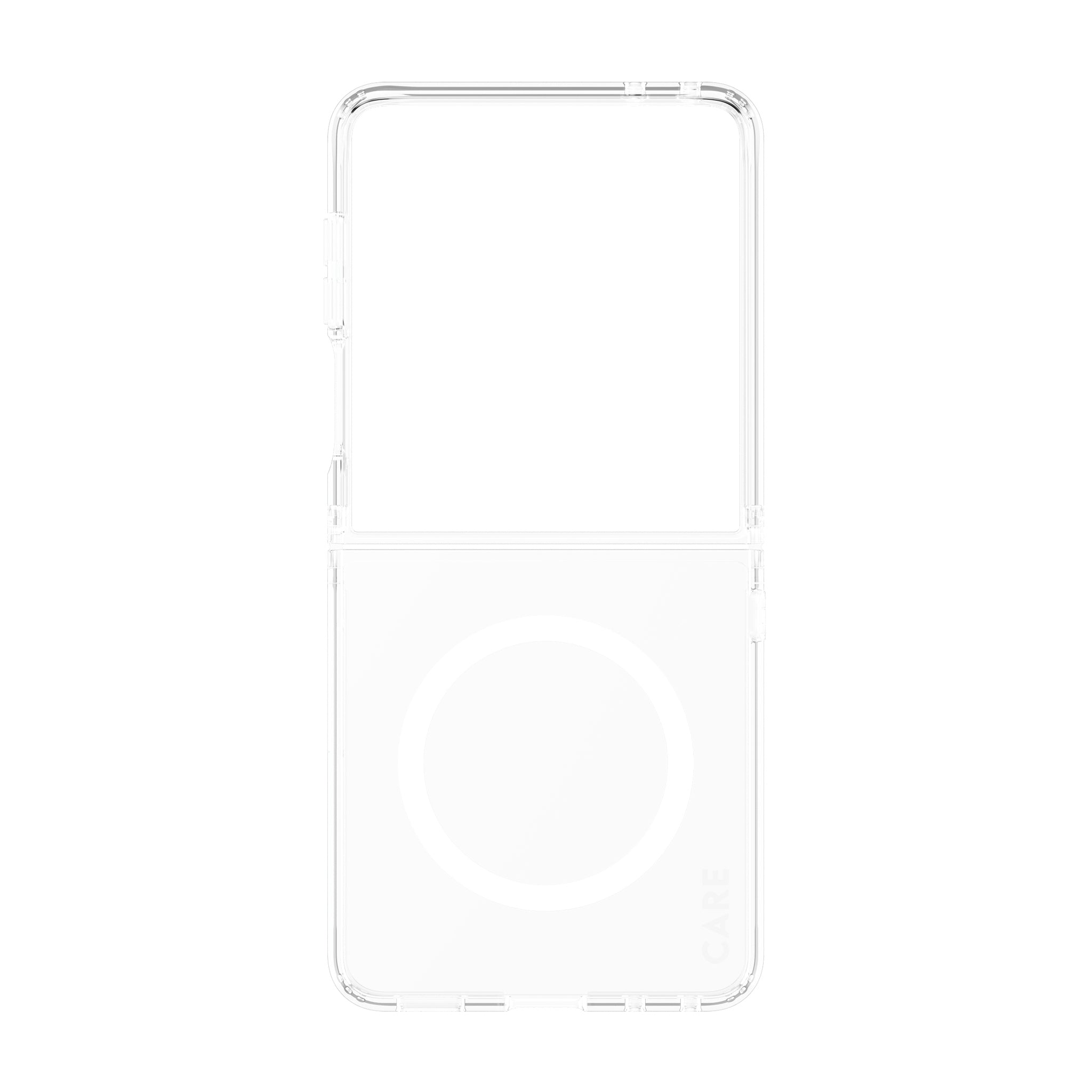 CARE™ by PanzerGlass® Urban Combat Case Transparent w. White Qi Samsung Galaxy Z Flip7 | new Z Flip7
