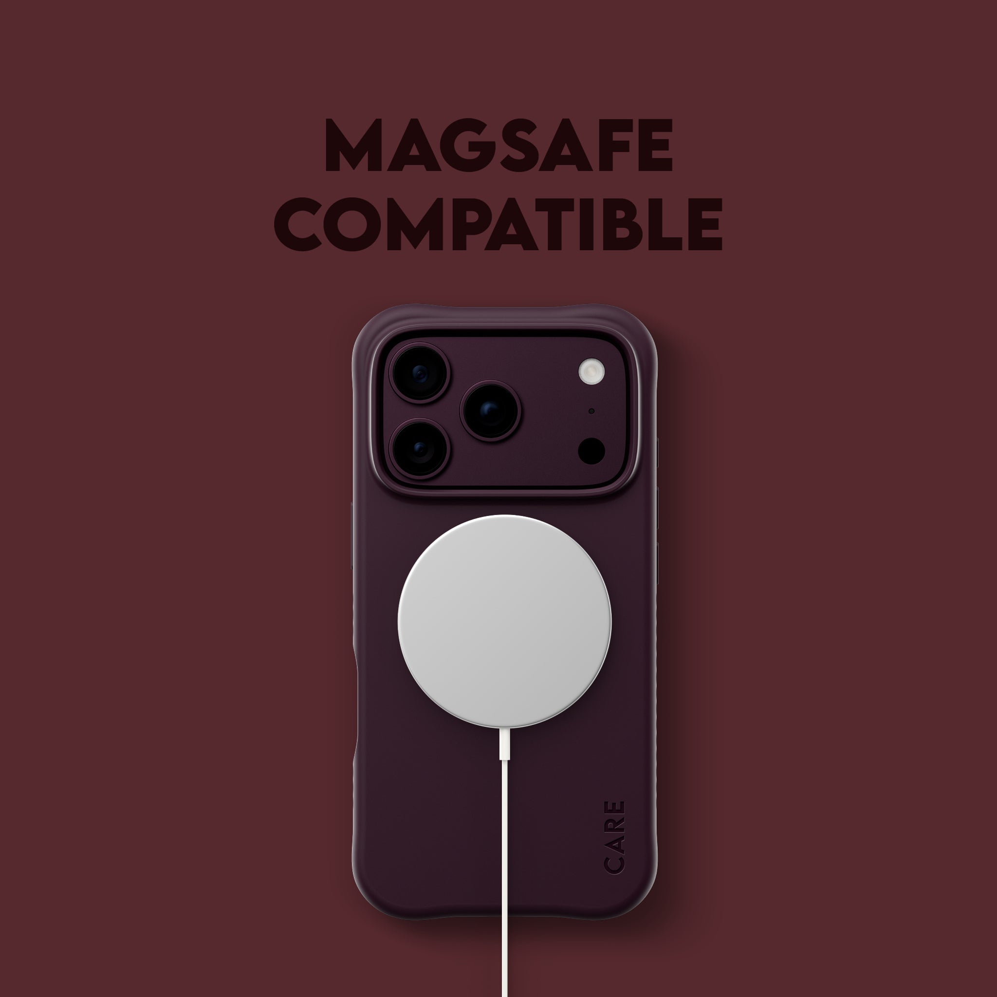 CARE™ by PanzerGlass® Samba Case Dark Cherry w. MagSafe iPhone 18 Pro | 17 Pro