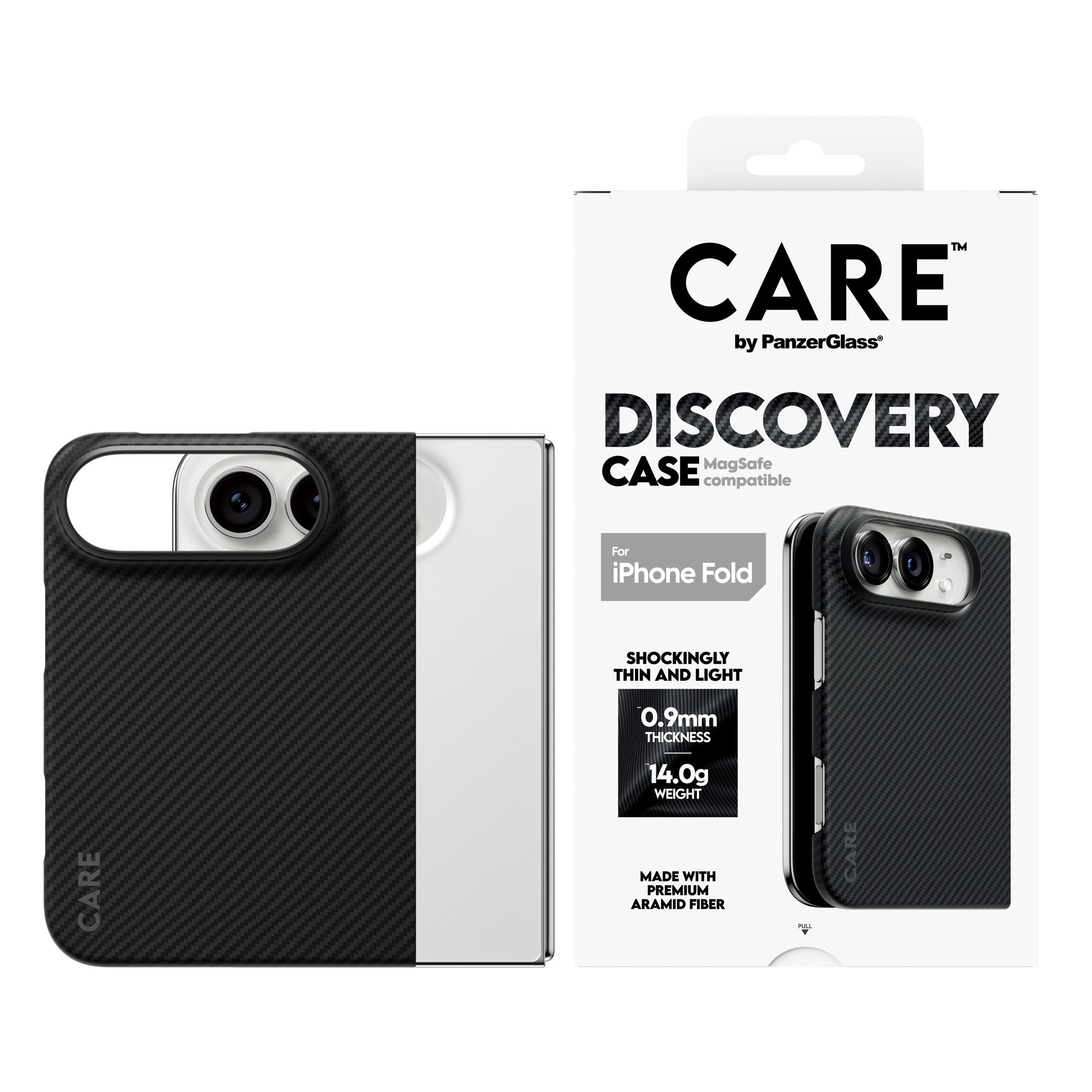 CARE™ by PanzerGlass® Discovery Case Black & Grey w. MagSafe iPhone 2026 Fold