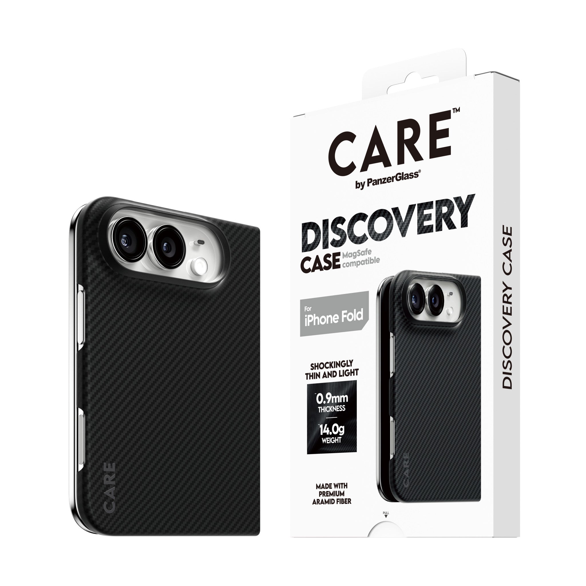 CARE™ by PanzerGlass® Discovery Case Black & Grey w. MagSafe iPhone 2026 Fold