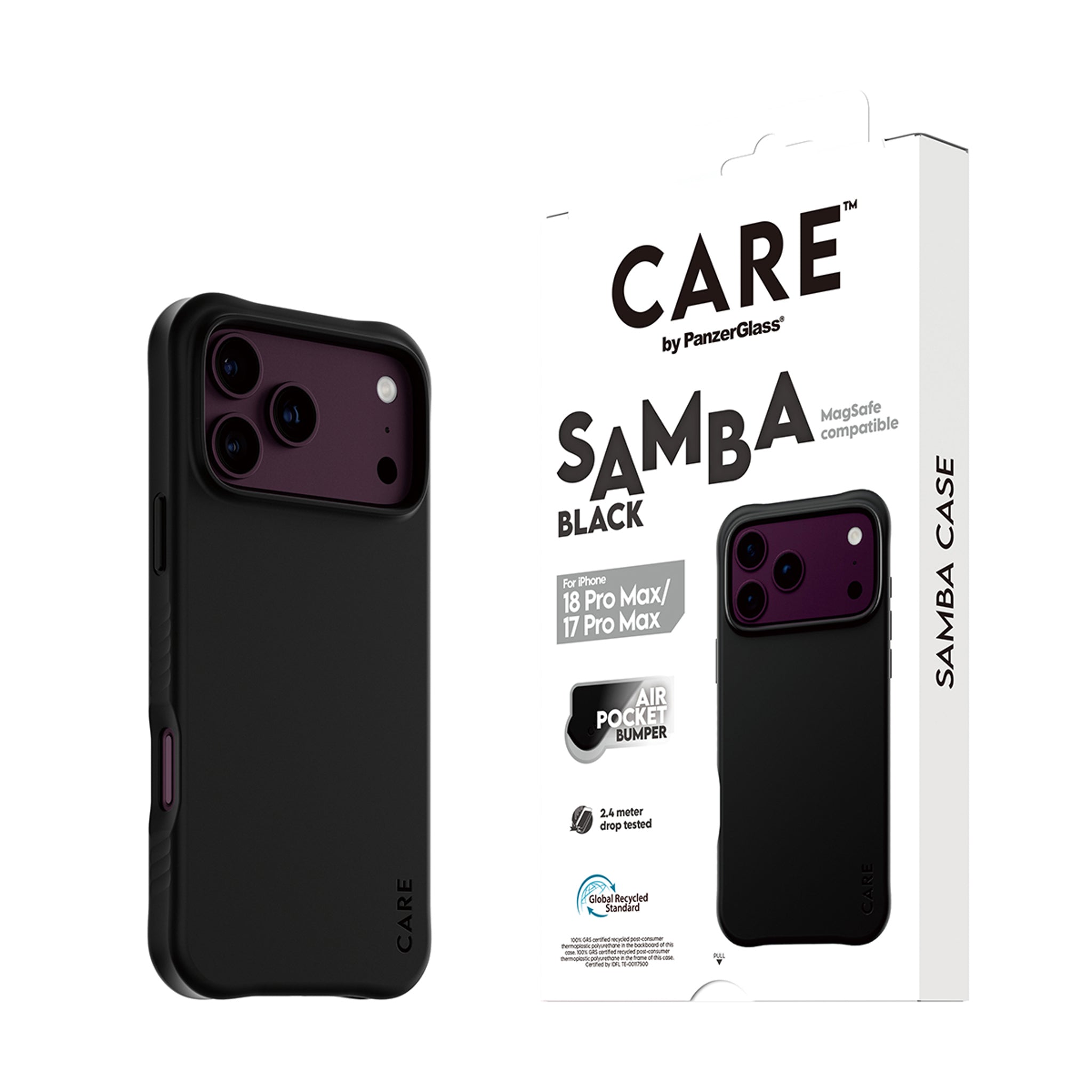 CARE™ by PanzerGlass® Samba Case Black w. MagSafe iPhone 18 Pro Max | 17 Pro Max