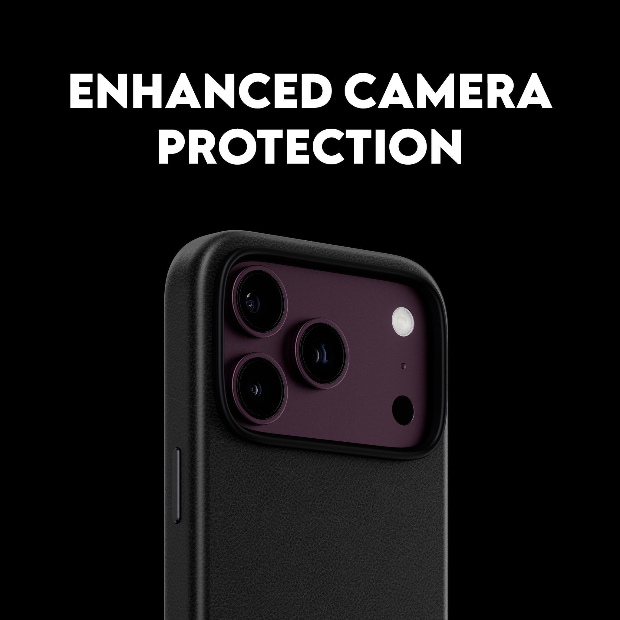 CARE™ by PanzerGlass® Solo Vegan Leather Case Black w. MagSafe iPhone 18 Pro Max | 17 Pro Max