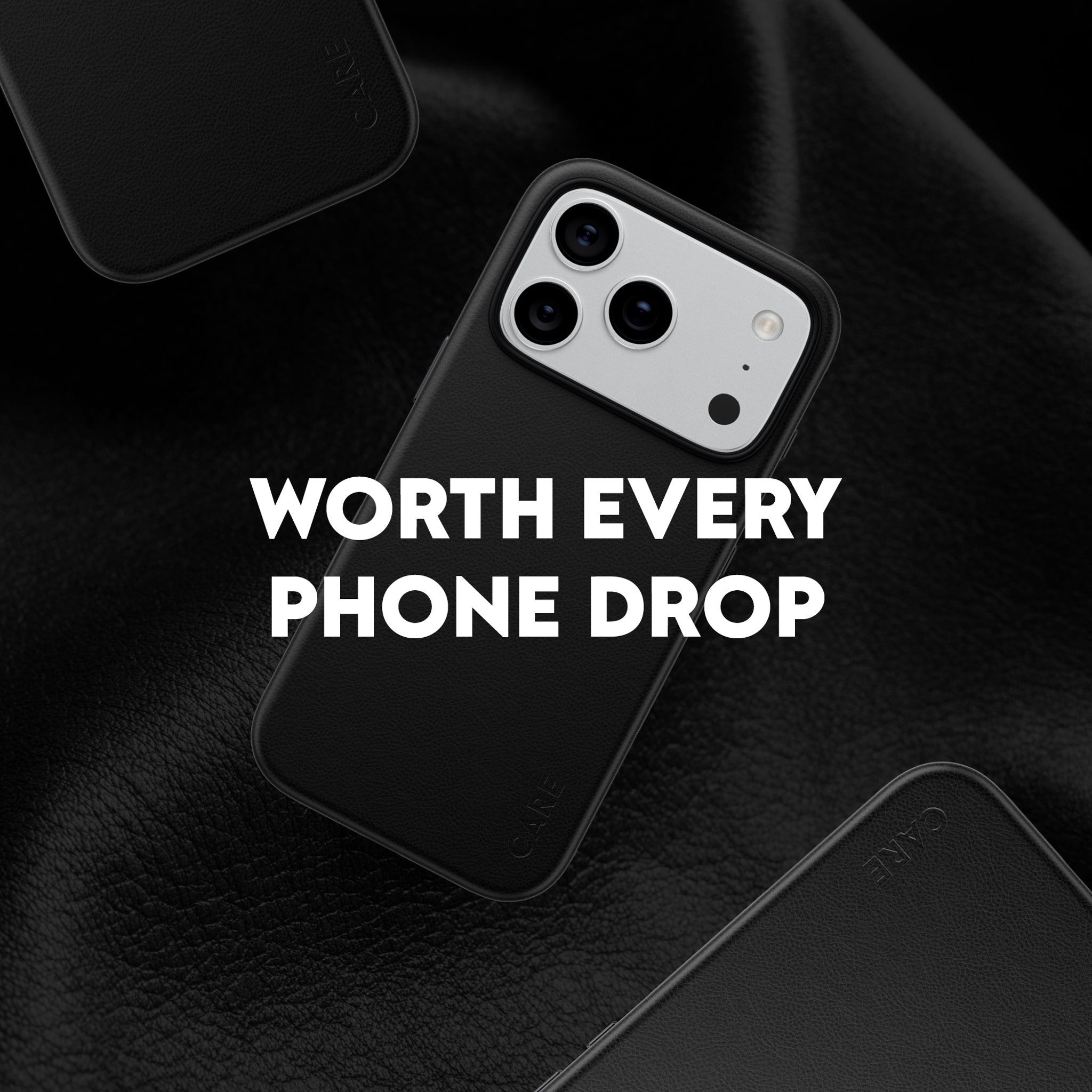 CARE™ by PanzerGlass® Solo Vegan Leather Case Black w. MagSafe iPhone 18 Pro Max | 17 Pro Max