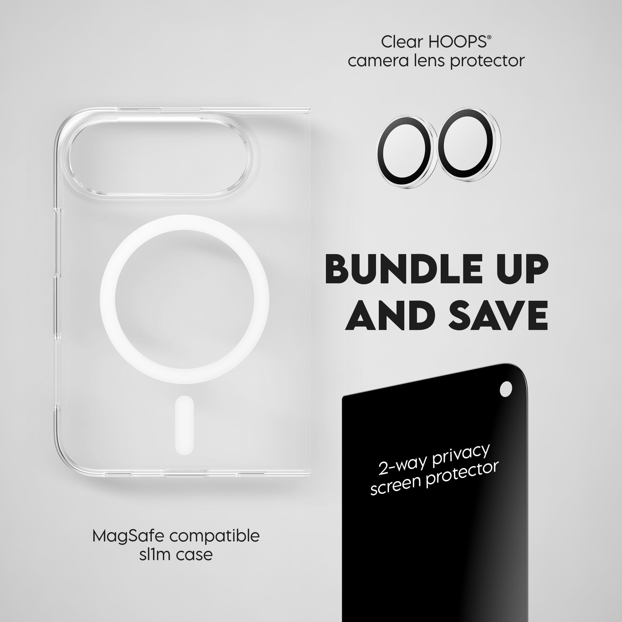 PanzerGlass® | CARE™ by PanzerGlass® 3-in-1 Flagship Privacy Bundle iPhone Duo