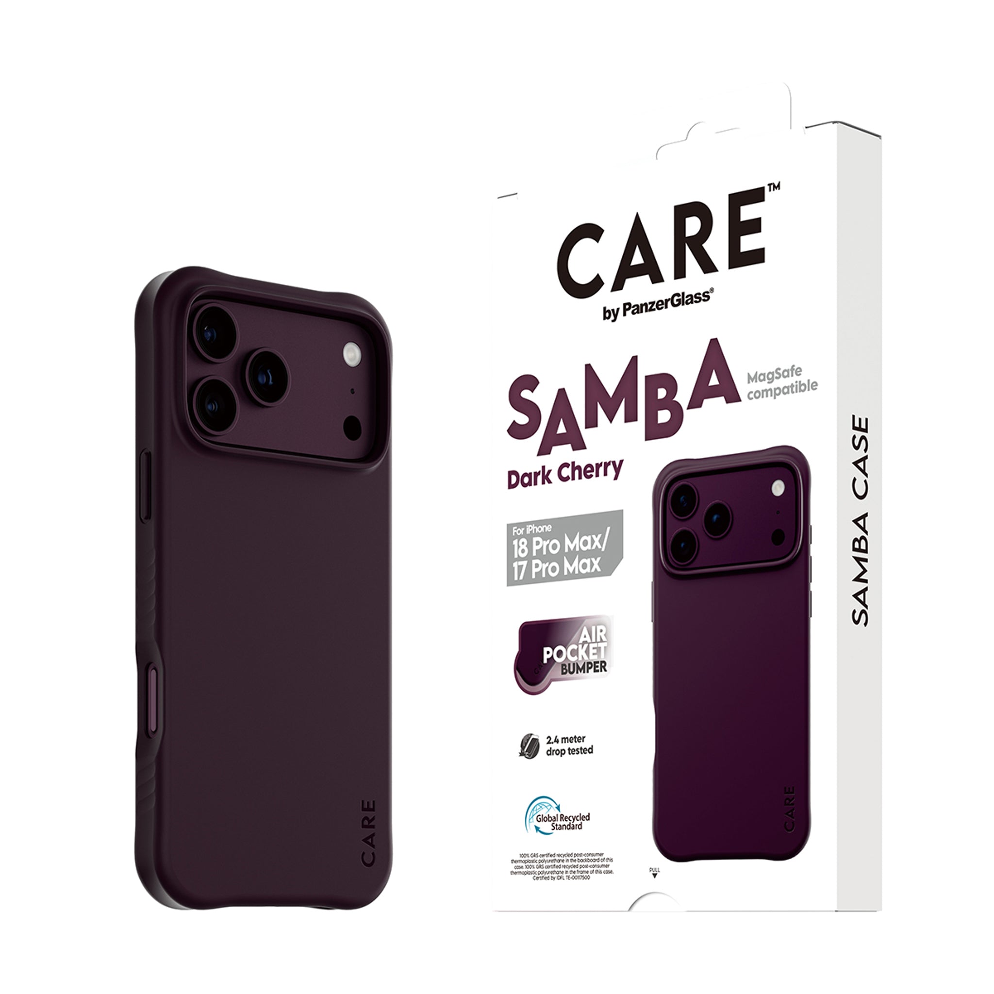 CARE™ by PanzerGlass® Samba Case Dark Cherry w. MagSafe iPhone 18 Pro Max | 17 Pro Max