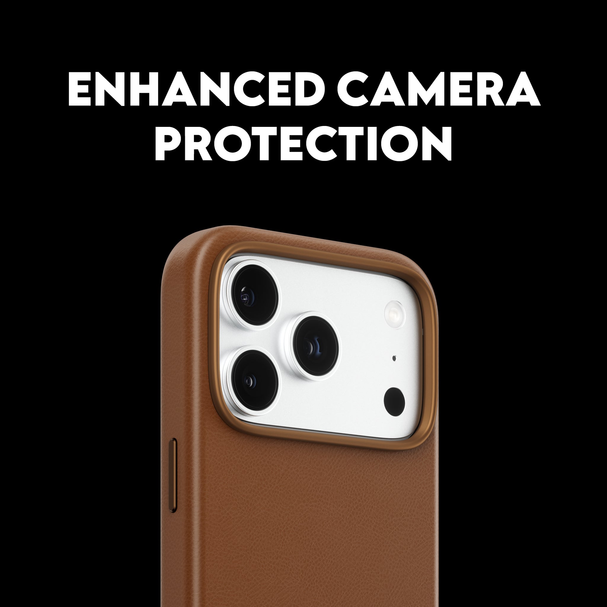 CARE™ by PanzerGlass® Solo Vegan Leather Case Brown w. MagSafe iPhone 18 Pro | 17 Pro