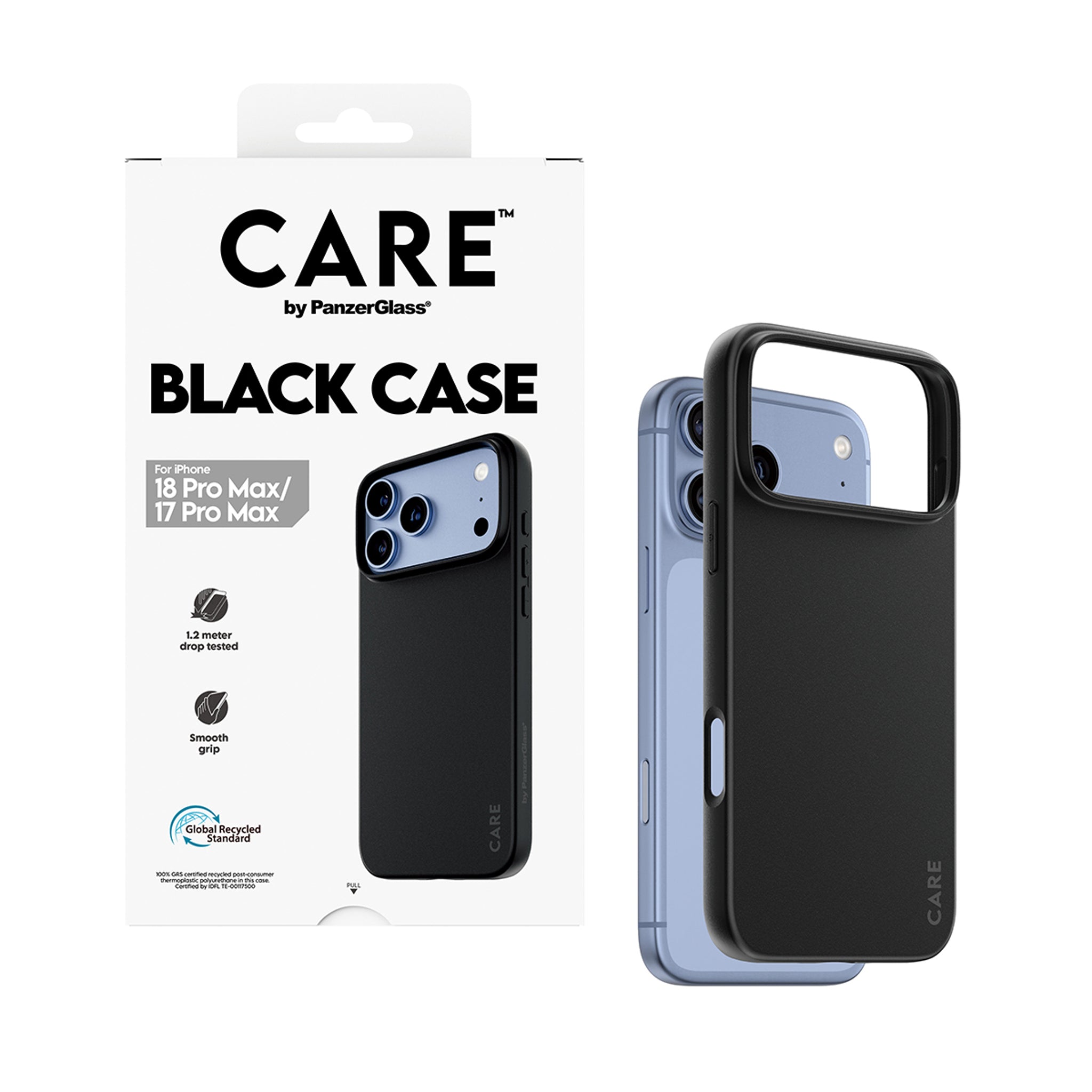 CARE™ by PanzerGlass® TPU Case Black iPhone 18 Pro Max | 17 Pro Max