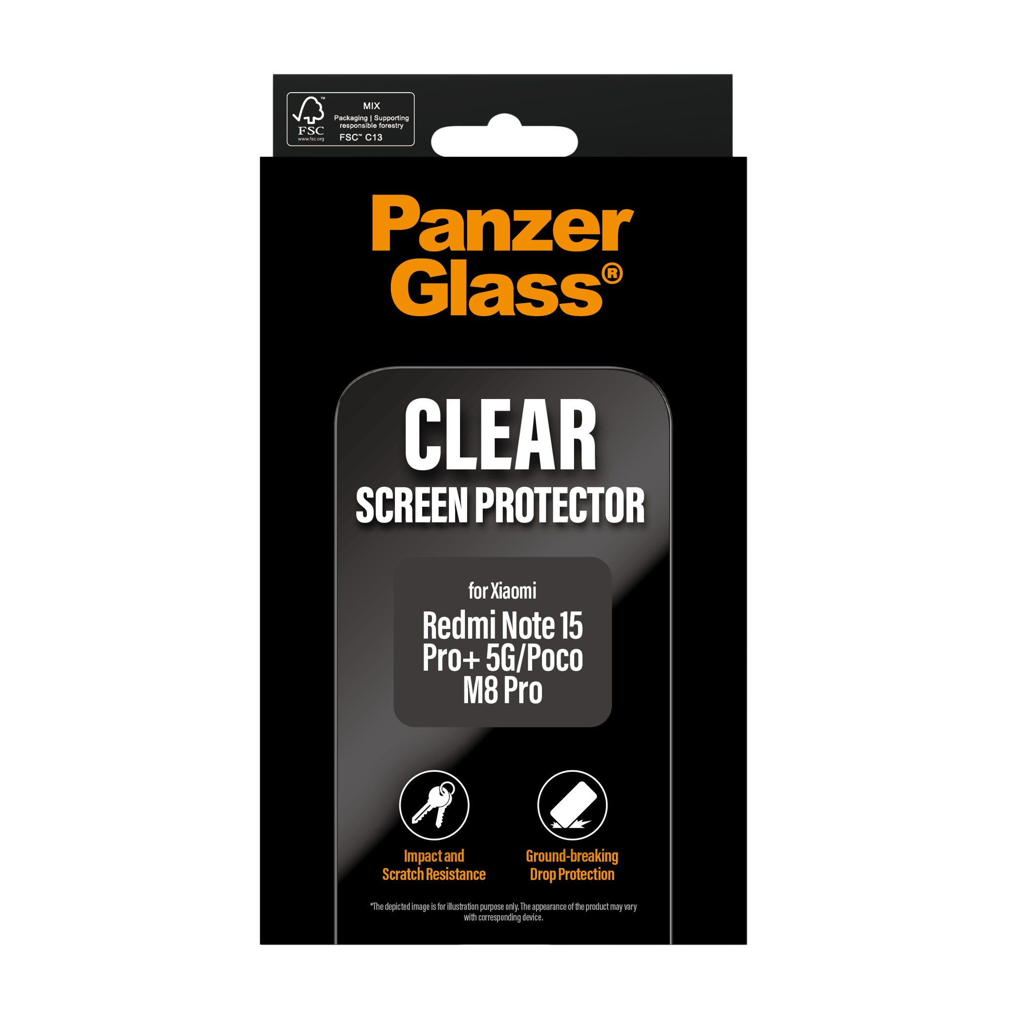 PanzerGlass® Screen Protector Xiaomi Redmi Note 15 Pro+ 5G | Poco M8 Pro | Ultra-Wide Fit