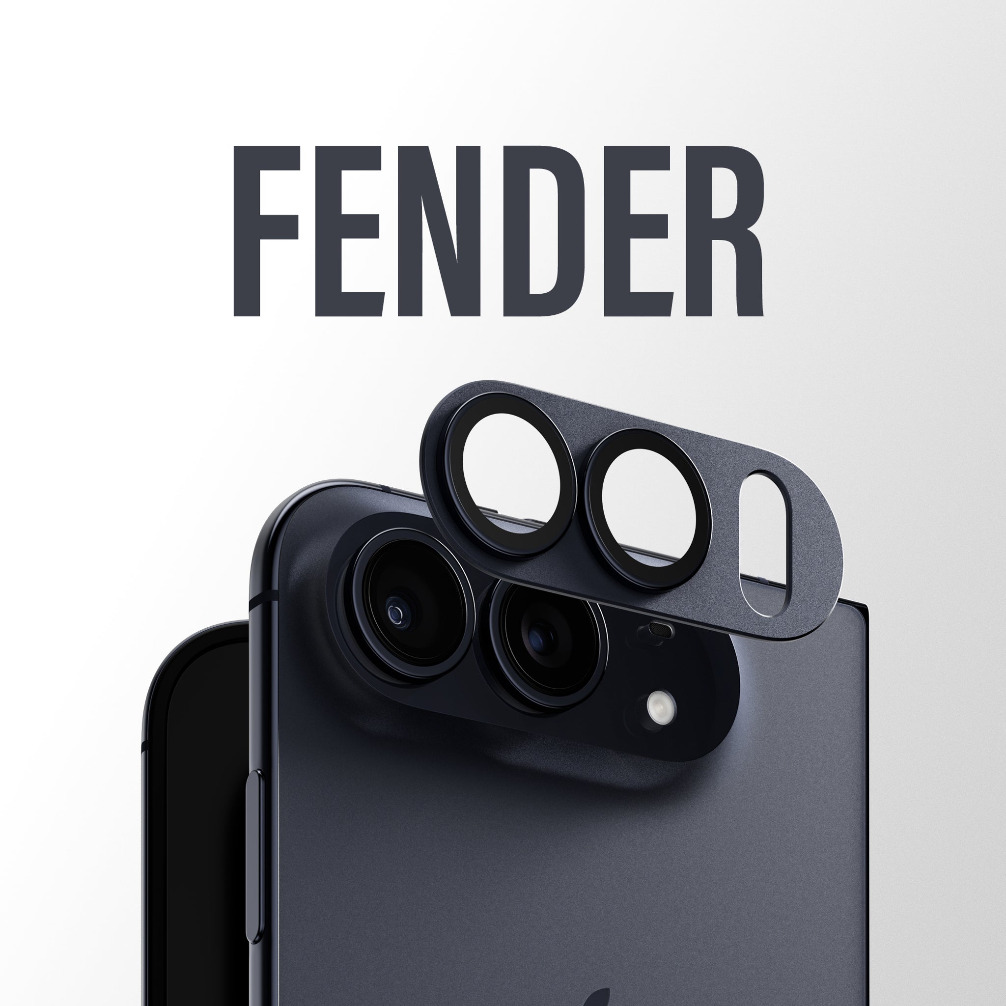 PanzerGlass® Fender Camera Lens Protector Midnight iPhone Duo