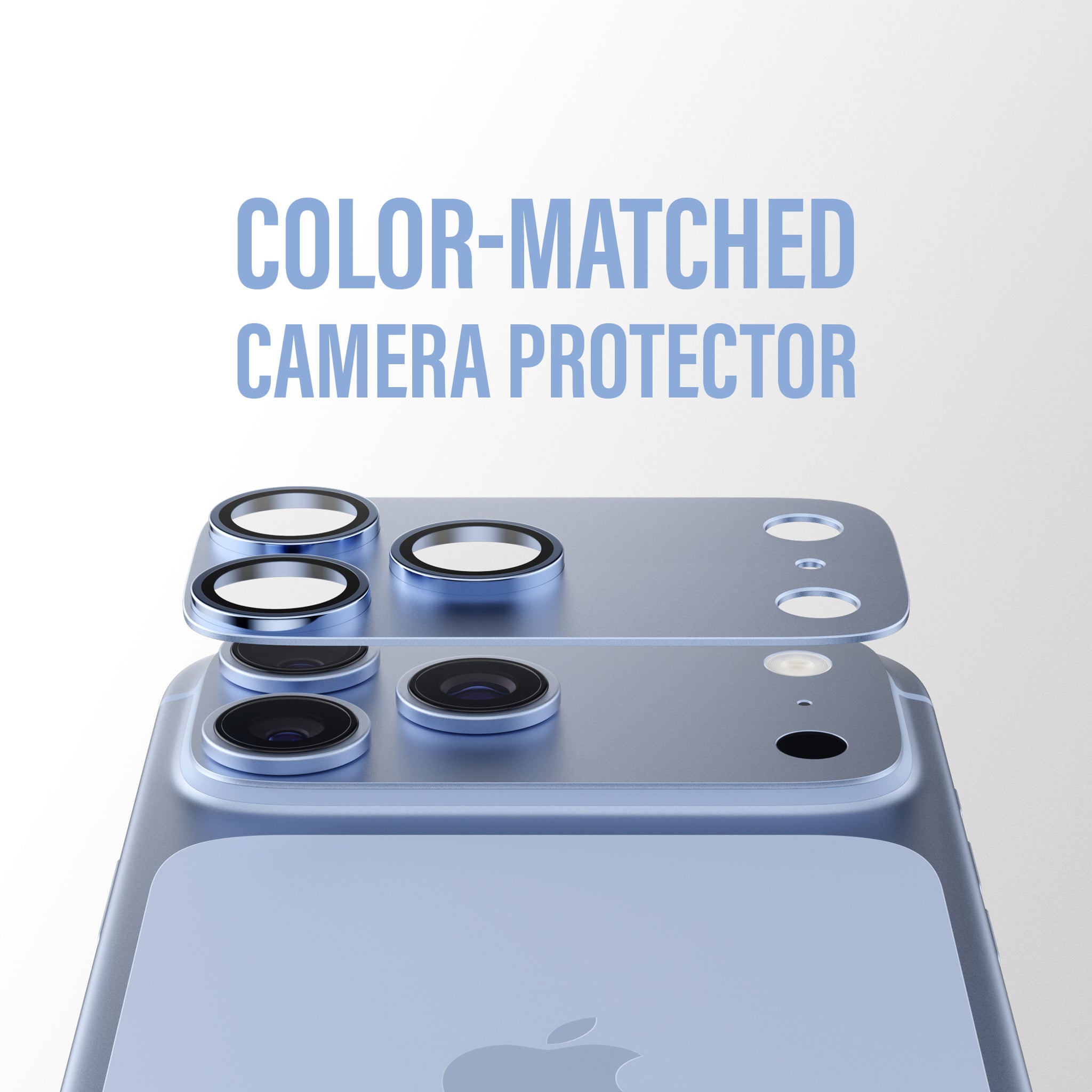 PanzerGlass® Fender Camera Lens Protector Shades of Blue iPhone 18 Pro Max