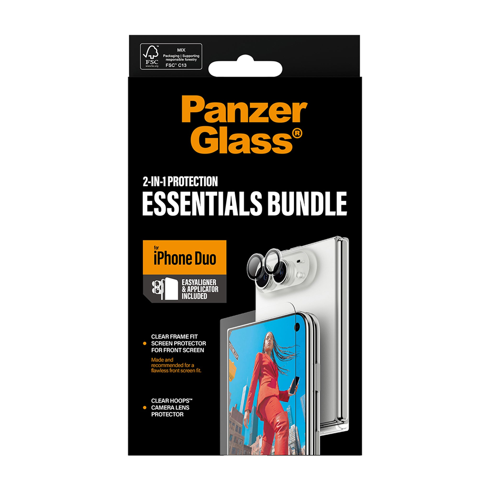 PanzerGlass® 2-in-1 Essential Bundle iPhone Duo