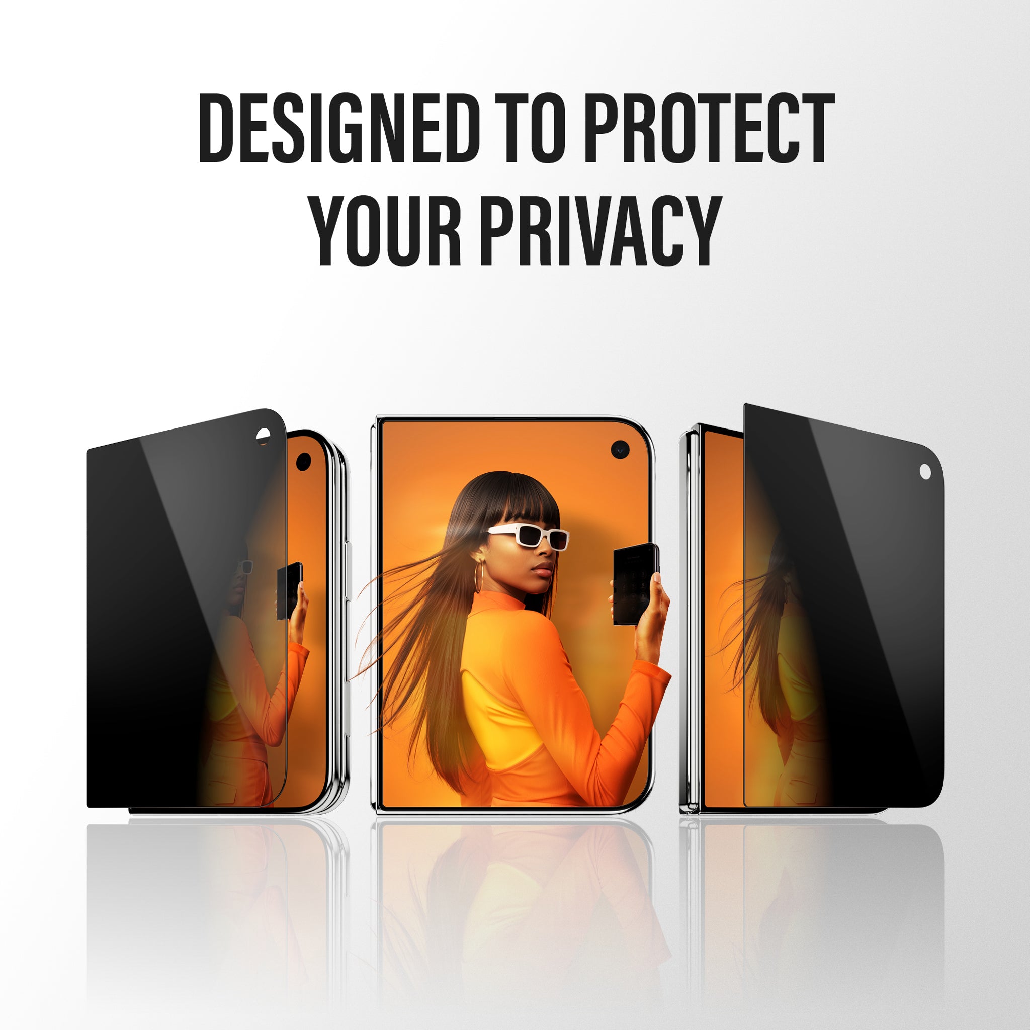 PanzerGlass® 2-Way Privacy Front Screen Protector iPhone Duo | FRAME FIT w. EasyAligner
