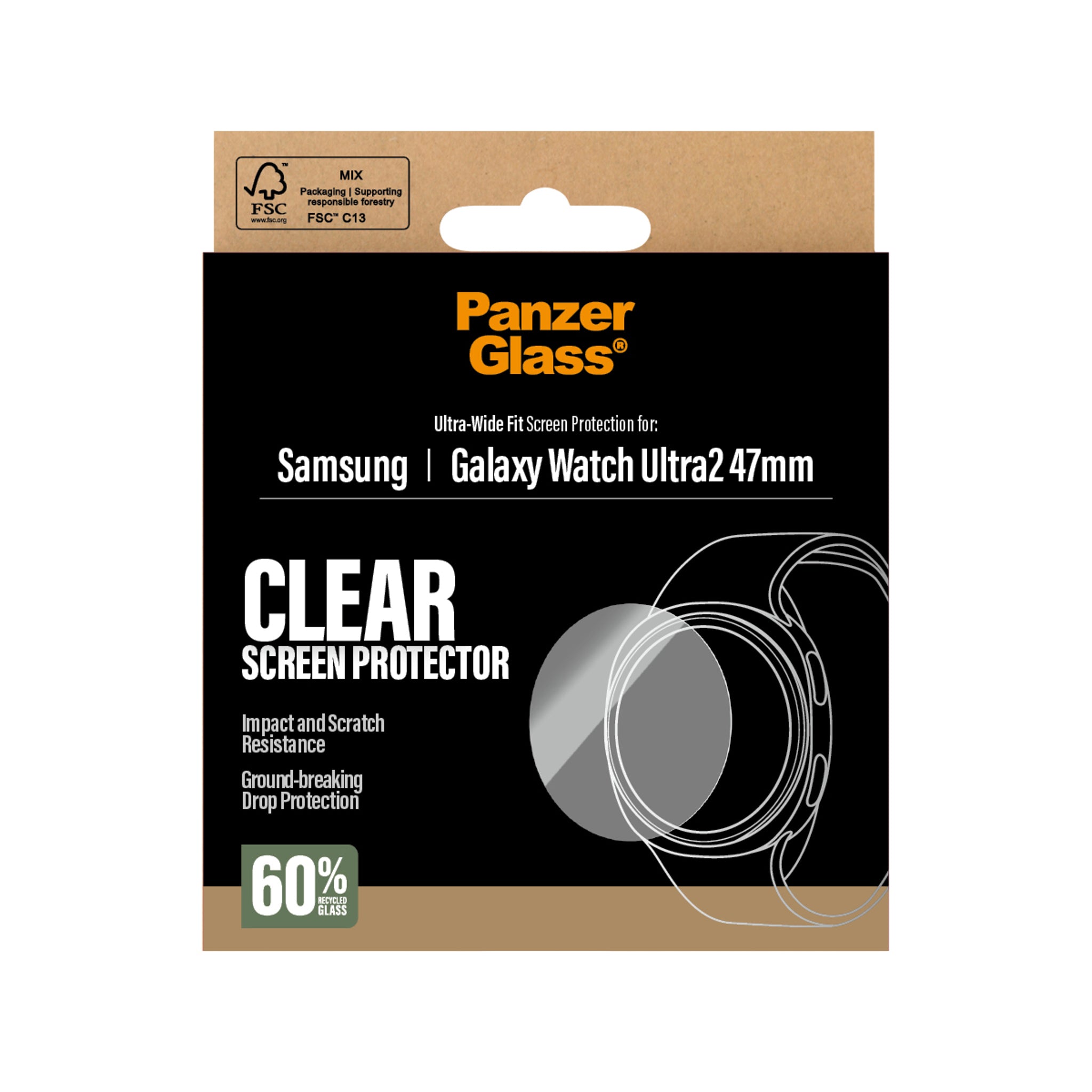 PanzerGlass® Screen Protector Samsung Galaxy Watch Ultra 2 | 47mm