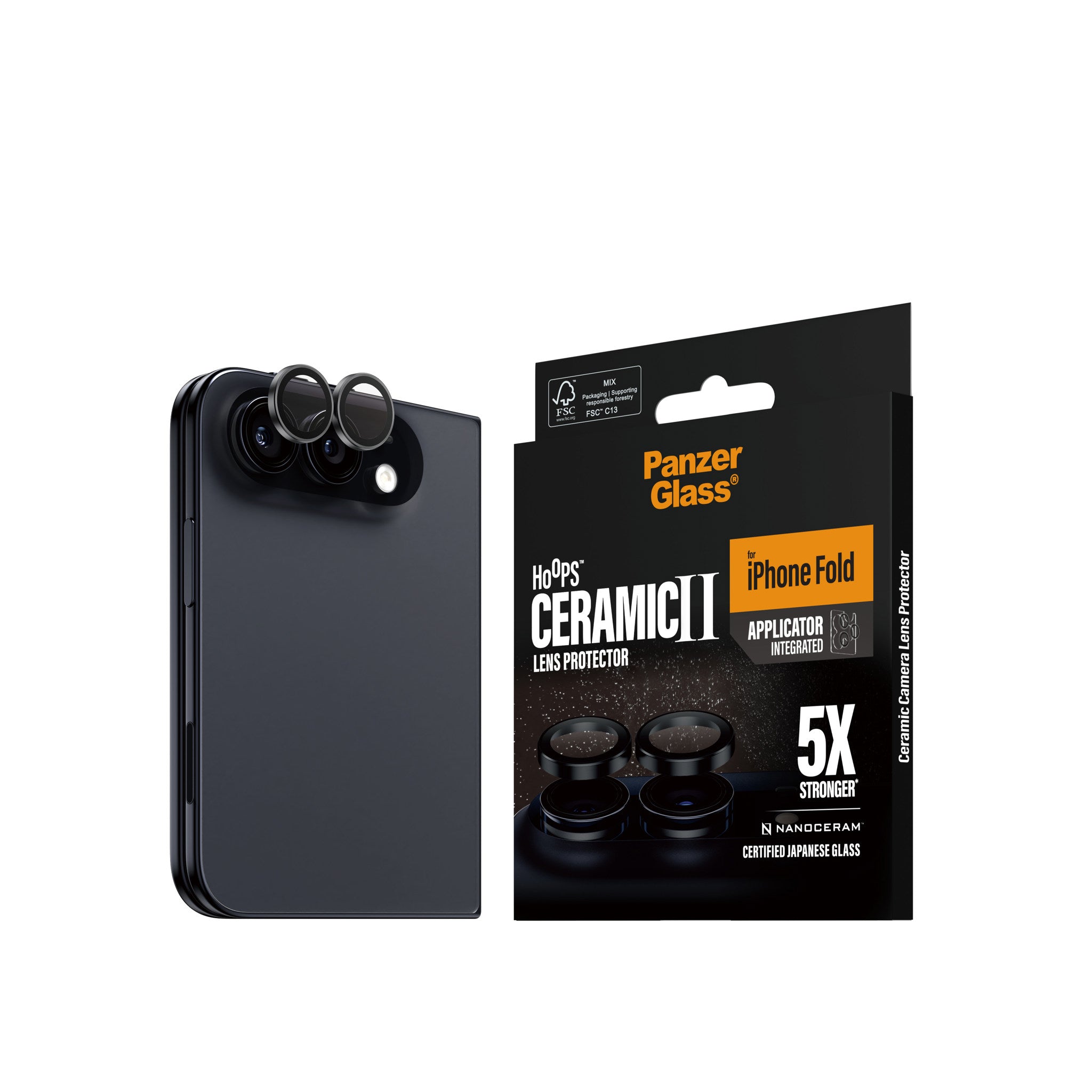 PanzerGlass® Hoops® Ceramic Camera Lens Protector iPhone 2026 Fold