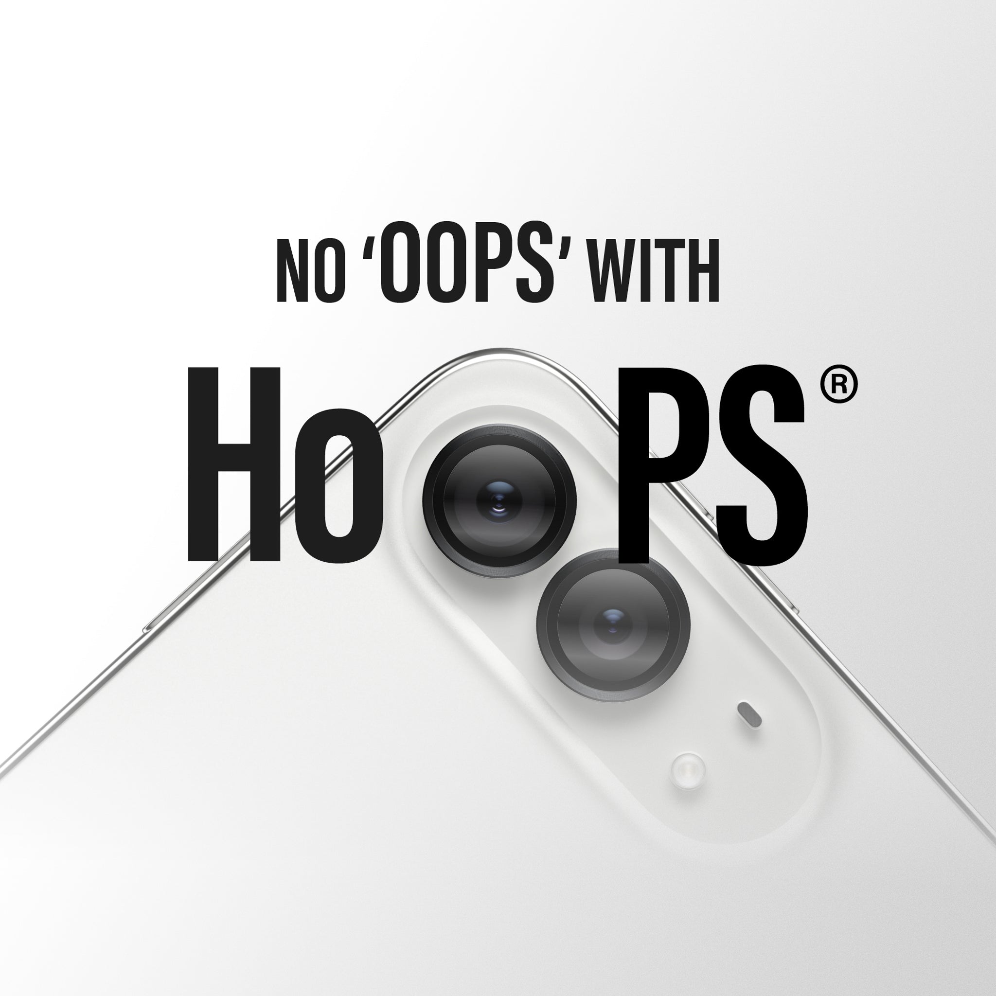 PanzerGlass® Hoops® Camera Lens Protector Black iPhone Duo