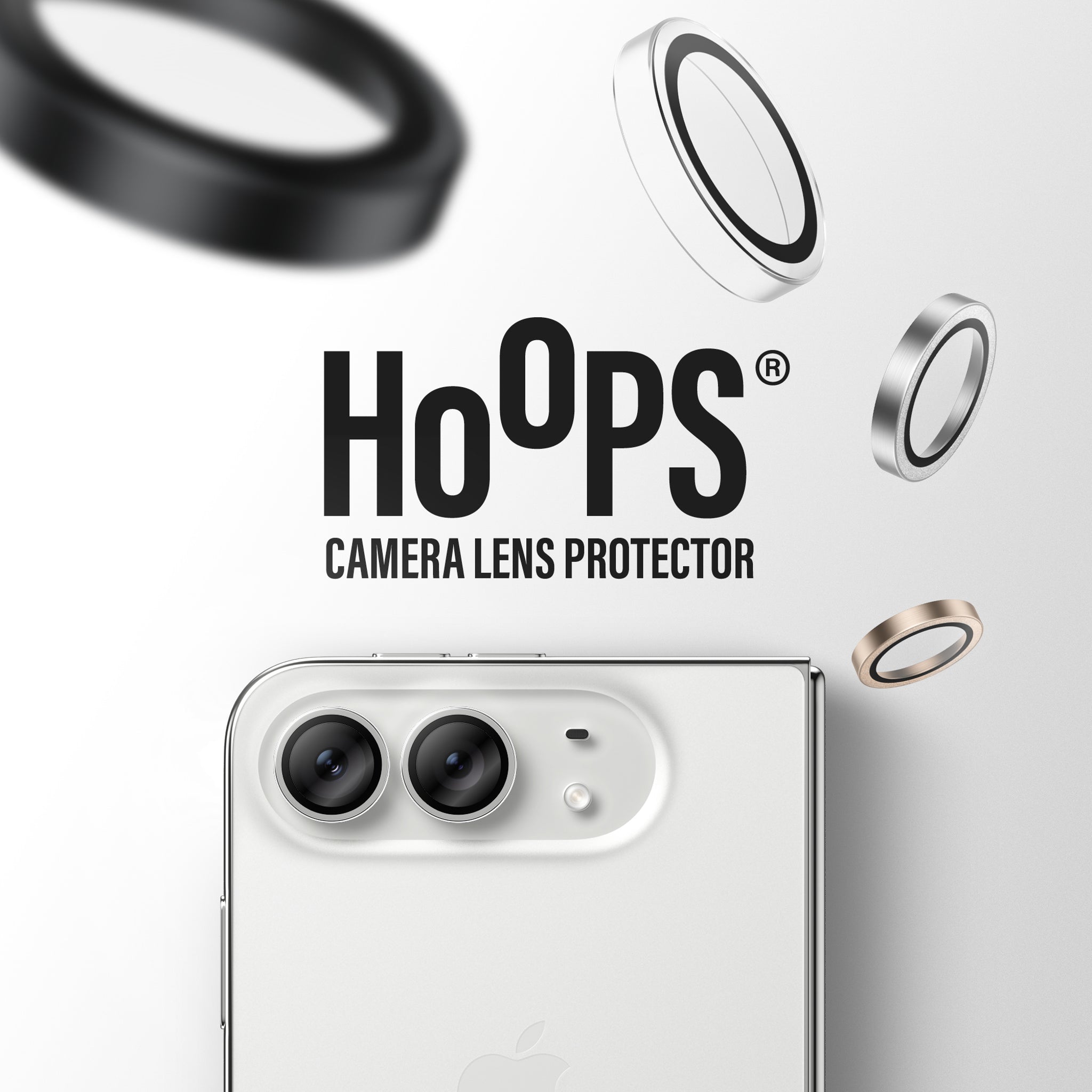 PanzerGlass® Hoops® Camera Lens Protector Transparent iPhone Duo