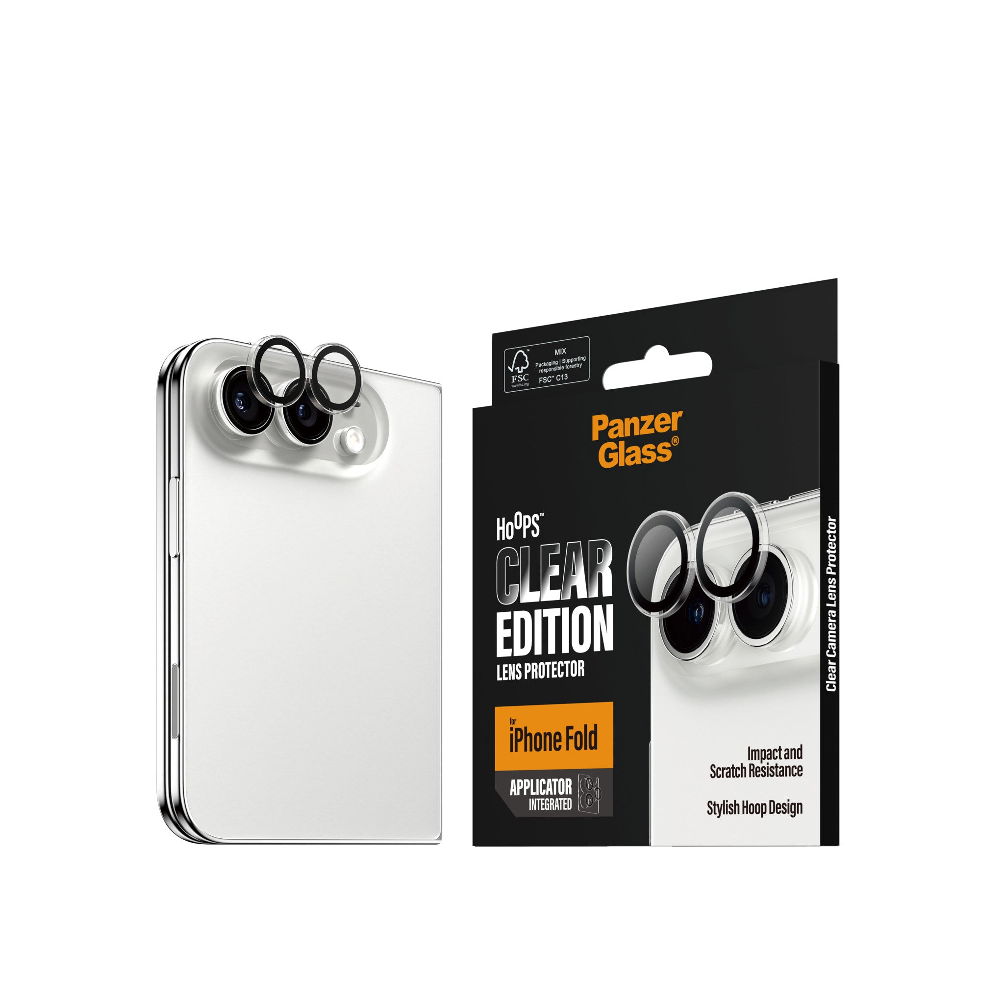 PanzerGlass® Hoops® Camera Lens Protector Transparent iPhone 2026 Fold