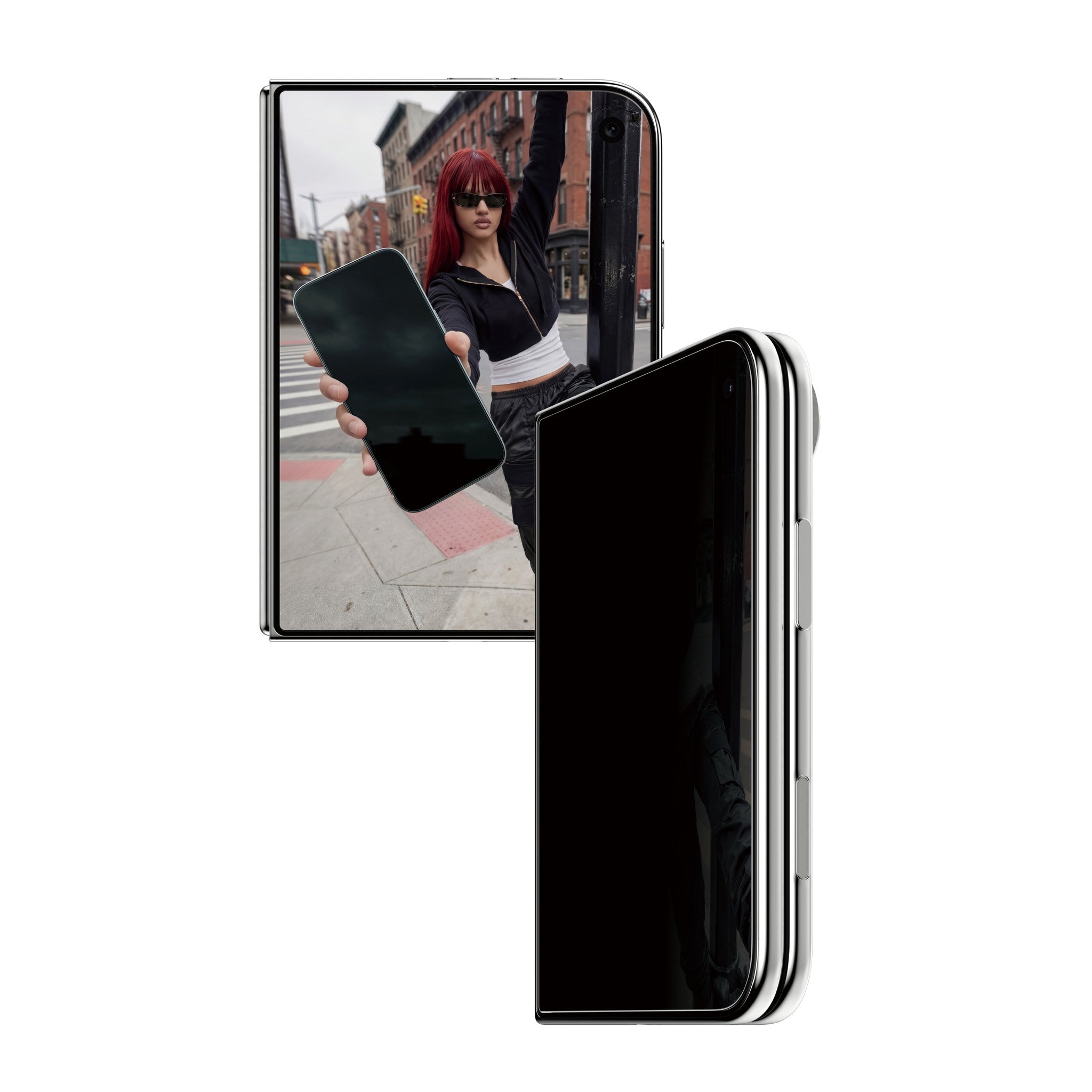 SAFE. by PanzerGlass® 2-Way Privacy Front Screen Protector iPhone 2026 Fold | FRAME FIT w. EasyAligner
