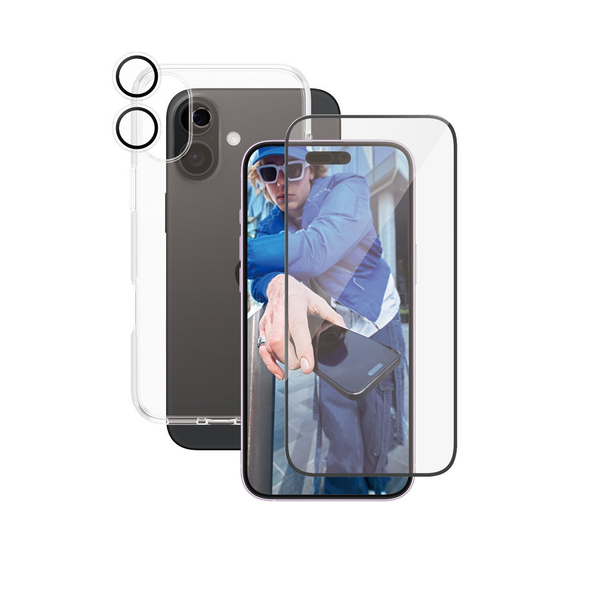 PanzerGlass® | CARE by PanzerGlass® Urban Combat 3-in-1 Bundle iPhone 16 Plus