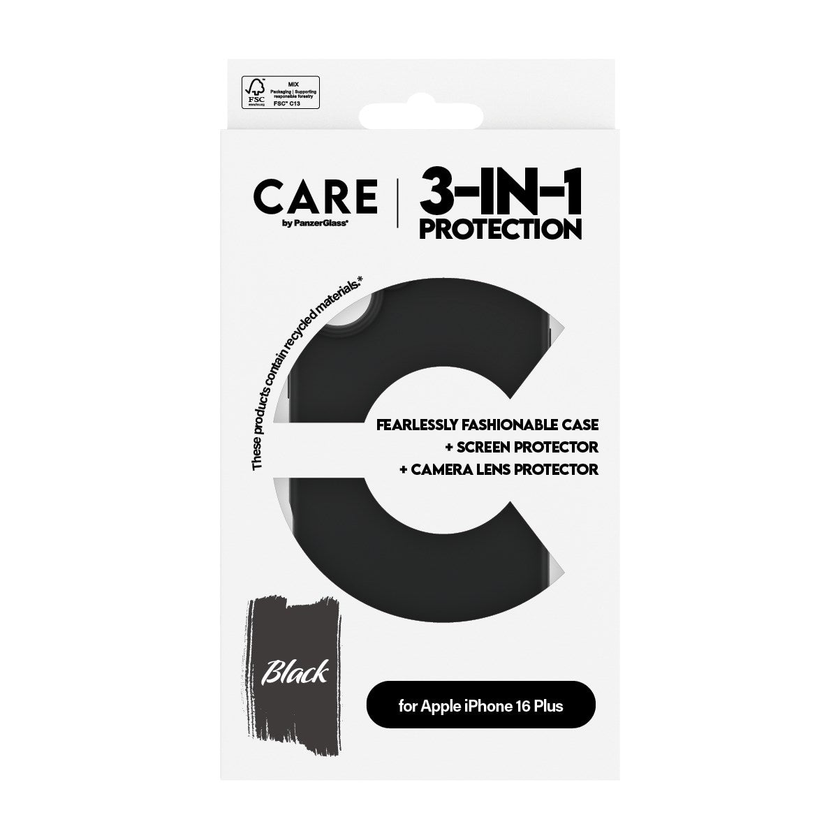 CARE by PanzerGlass® 3-in-1 Bundle iPhone 16 Plus