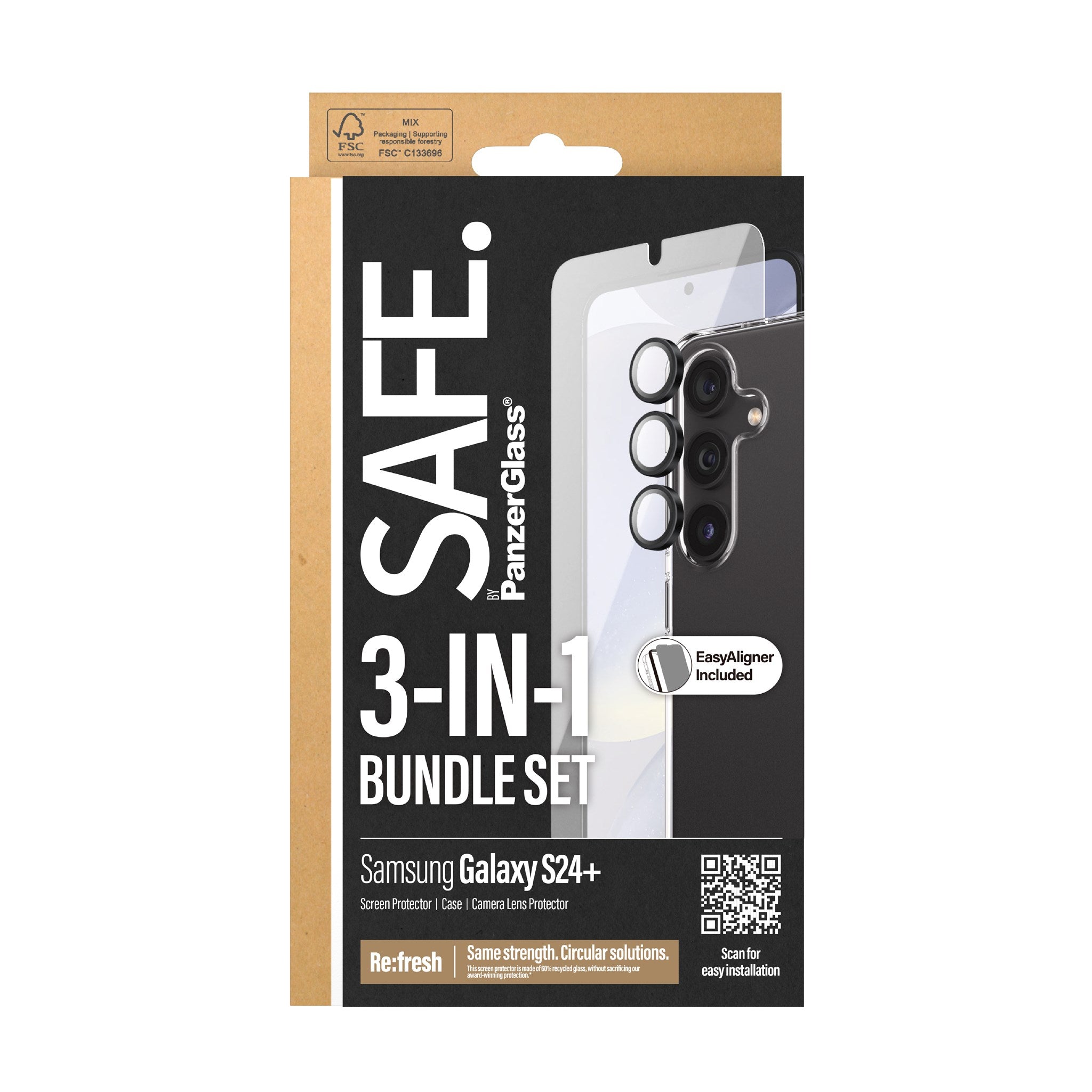 SAFE. by PanzerGlass® 3-in-1 Pack Samsung Galaxy S24+