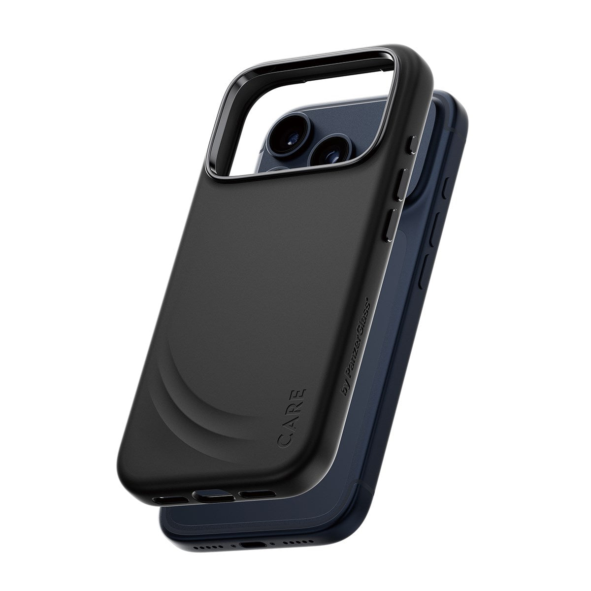 CARE by PanzerGlass® FLOW Case Black w. Haptic Button & MagSafe iPhone 17 Pro