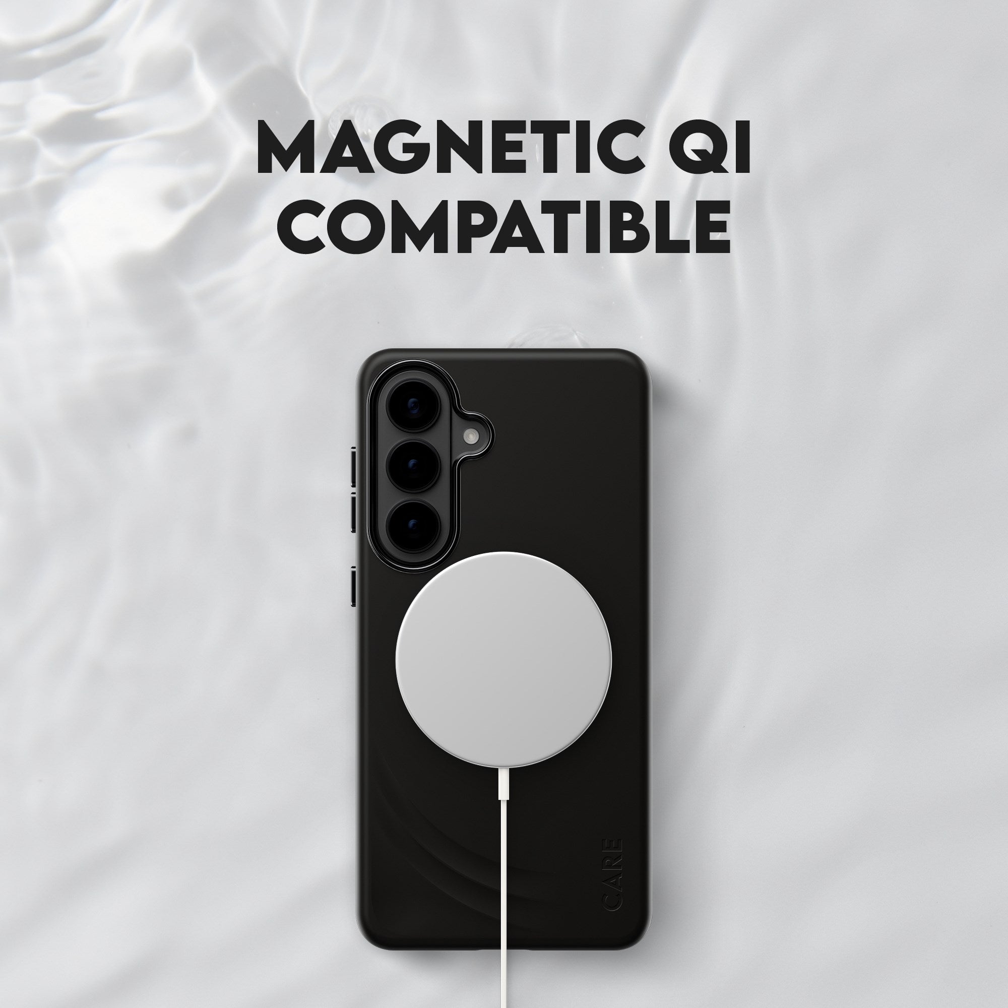 CARE™ by PanzerGlass® Flow Case Black w. Qi Samsung Galaxy S26