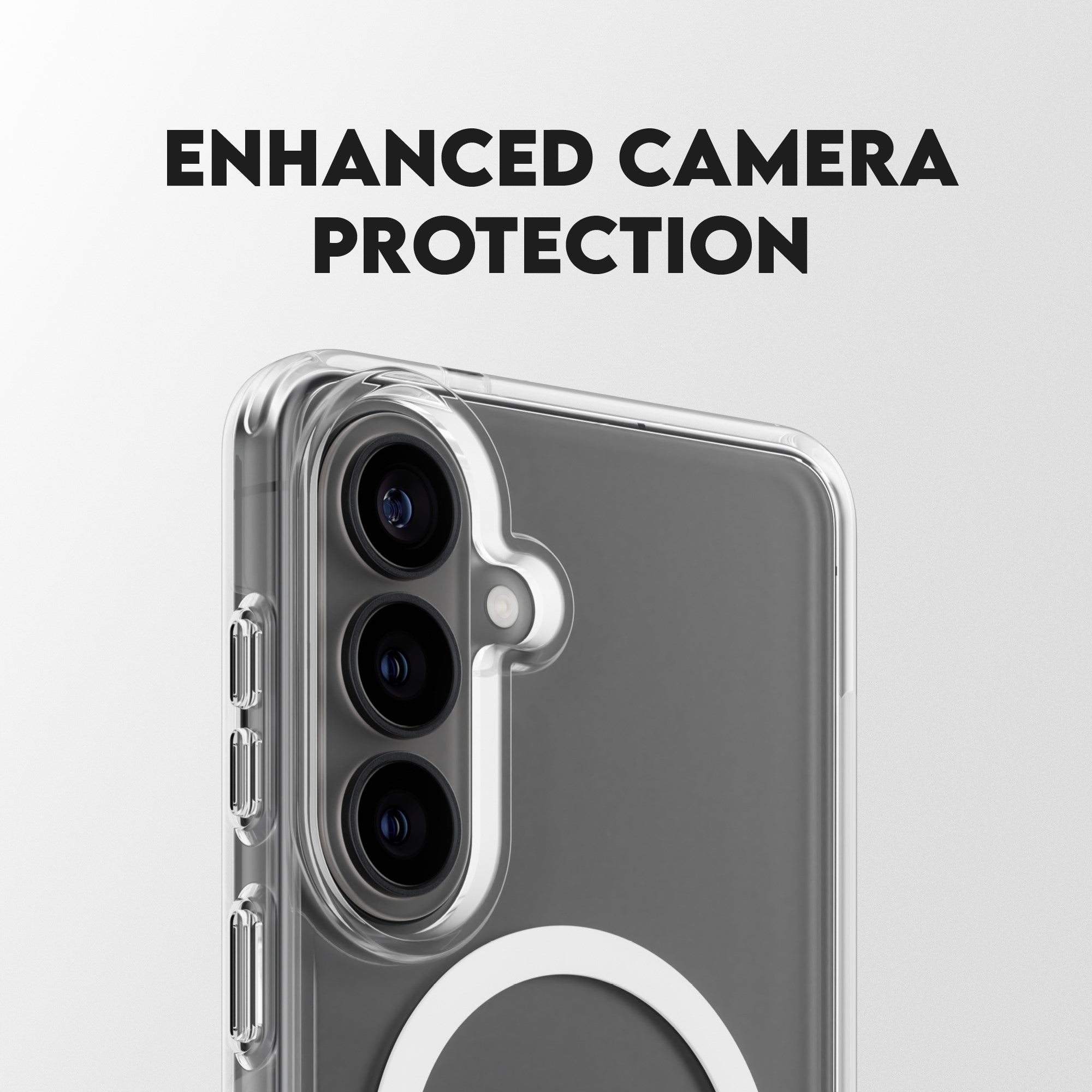 CARE™ by PanzerGlass® Urban Explorer Case Transparent w. White Qi Samsung Galaxy S26