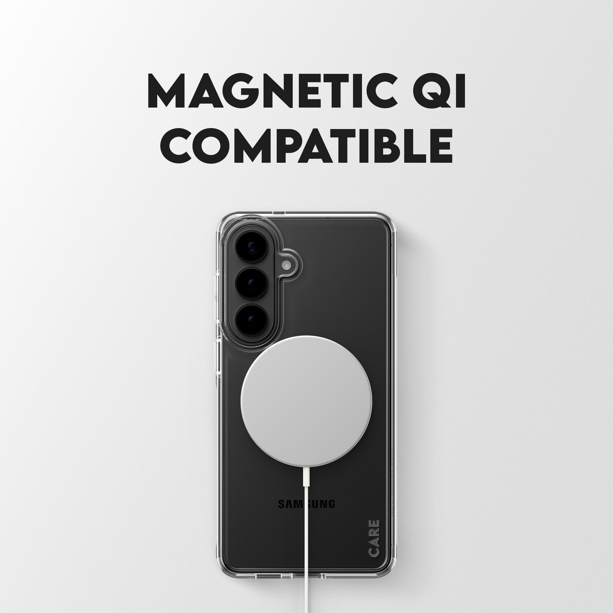 CARE™ by PanzerGlass® Urban Explorer Case Transparent w. White Qi Samsung Galaxy S26