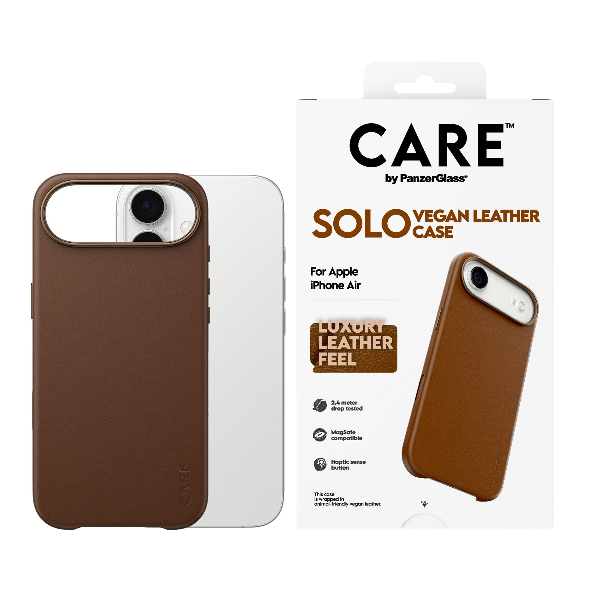 CARE™ by PanzerGlass® Solo Case Brown iPhone Air