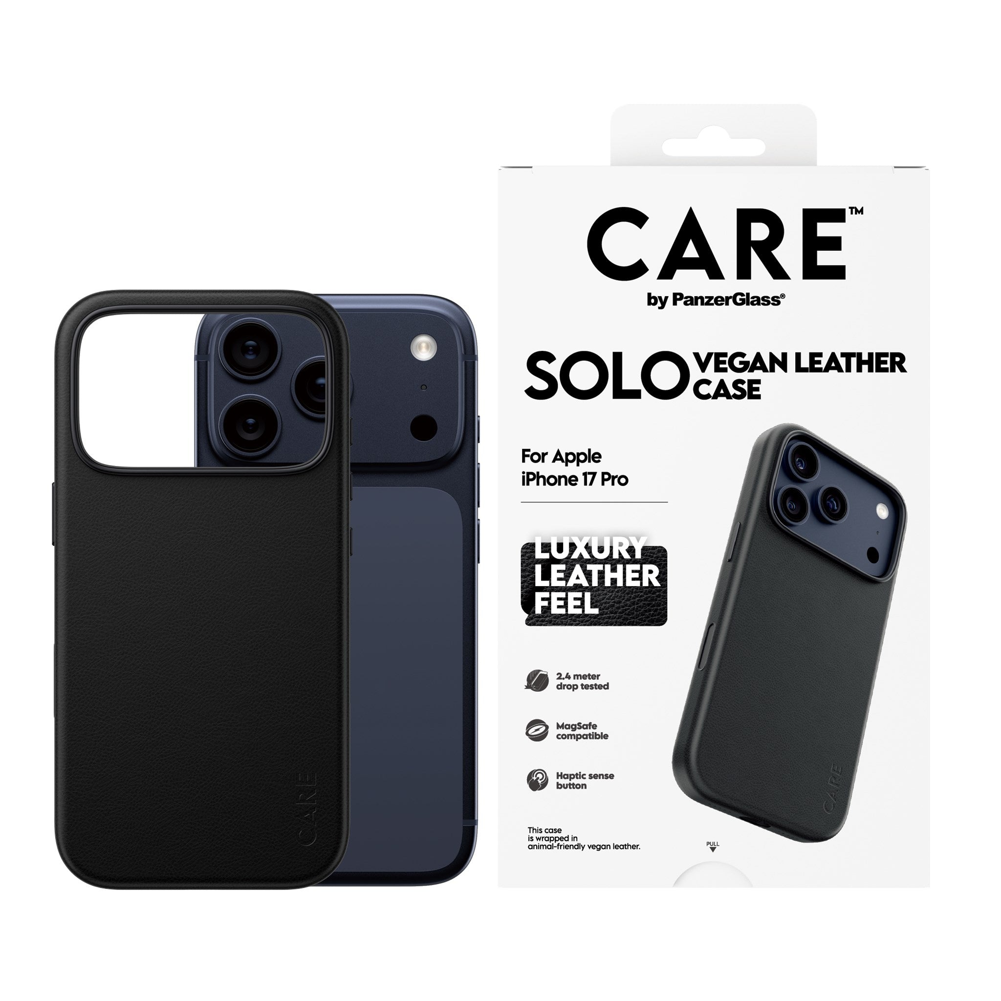 CARE™ by PanzerGlass® Solo Case Black iPhone 17 Pro