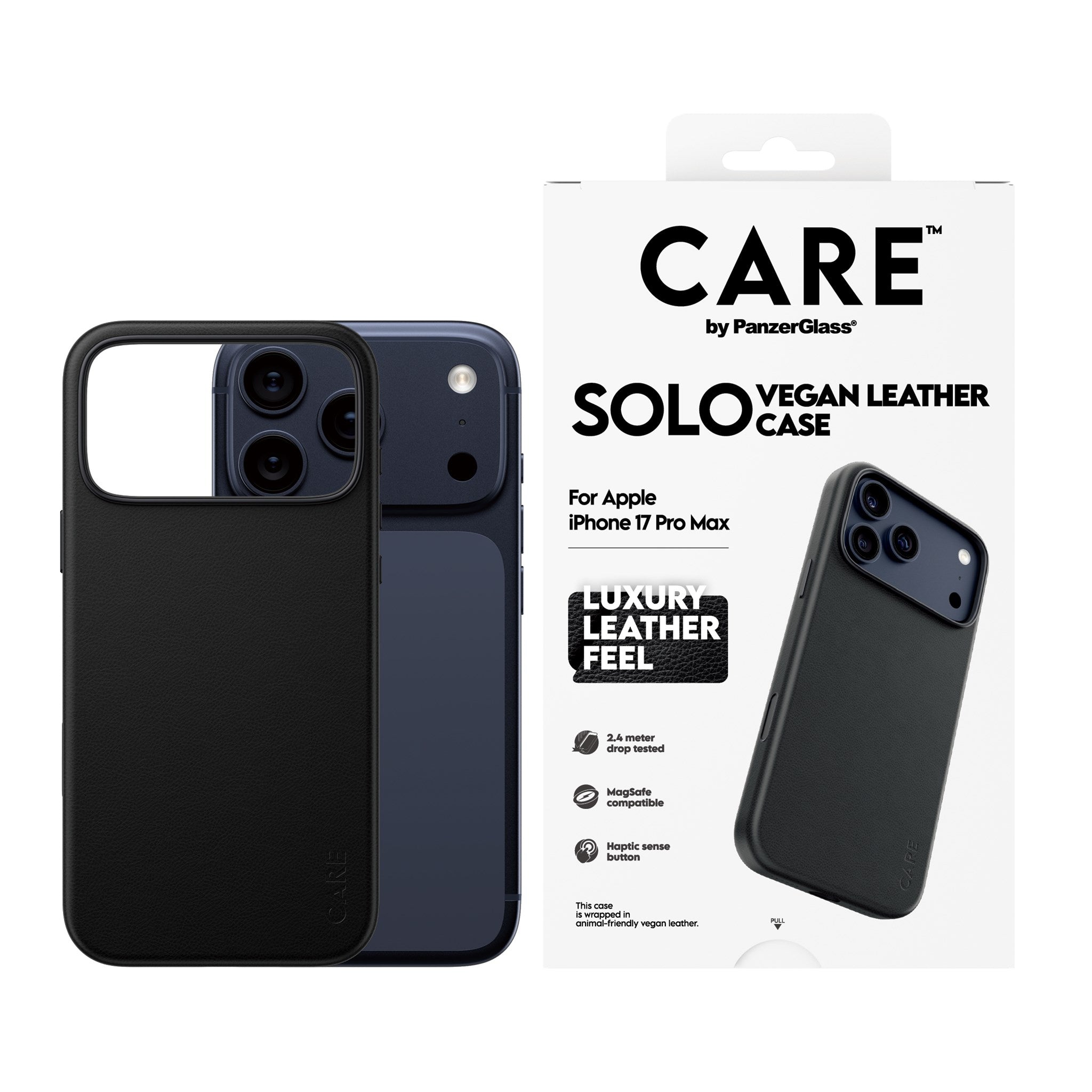 CARE™ by PanzerGlass® Solo Case Black iPhone 17 Pro Max