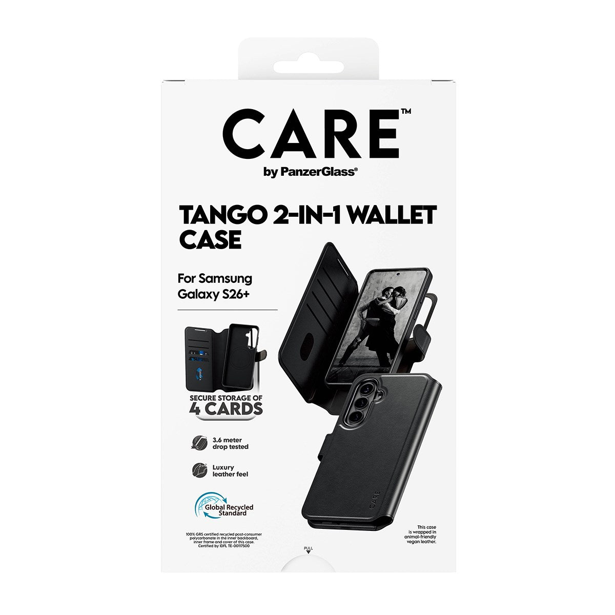CARE™ by PanzerGlass® Tango 2-in-1 Wallet Case w. Qi Samsung Galaxy S26+