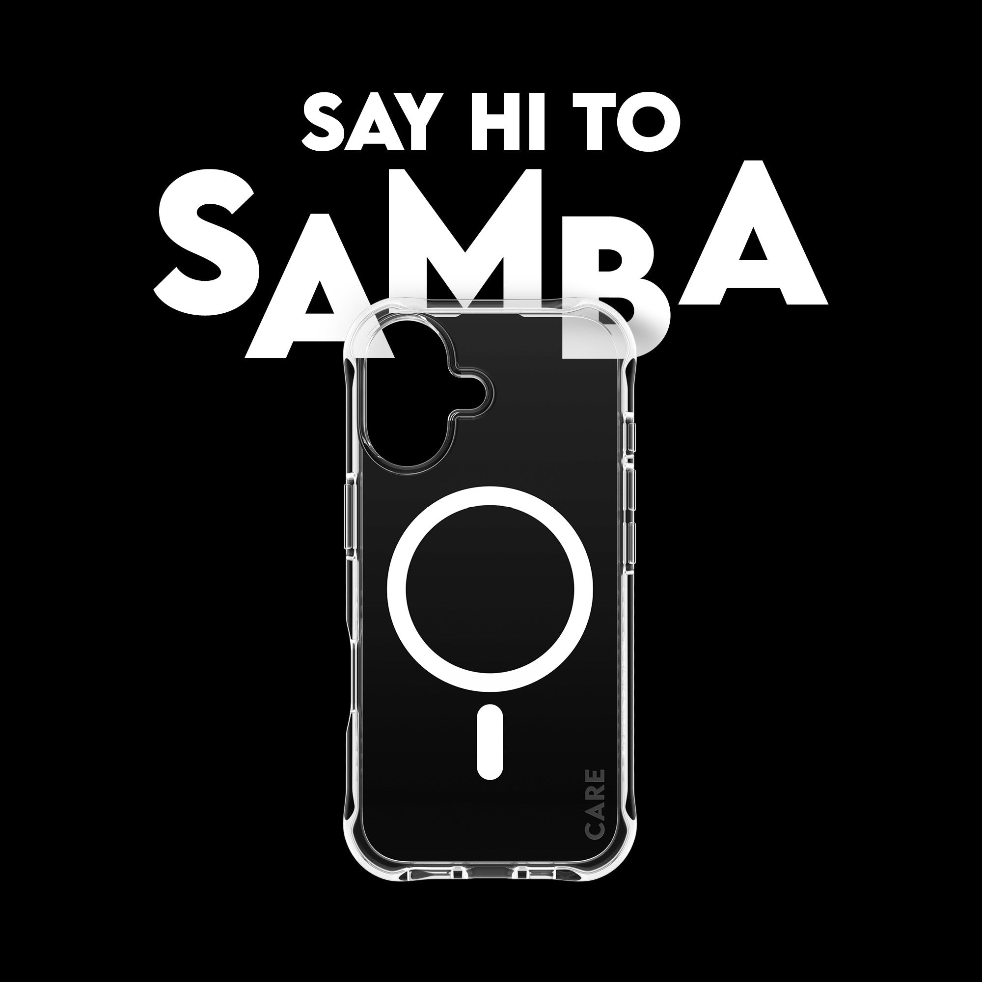 CARE™ by PanzerGlass® Samba Case Transparent w. White MagSafe iPhone 17