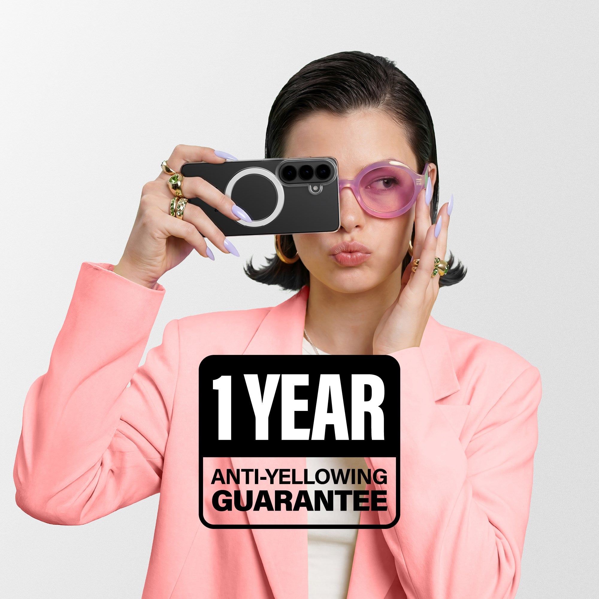 CARE™ by PanzerGlass® SL1M Case Transparent w. Qi Samsung Galaxy S26