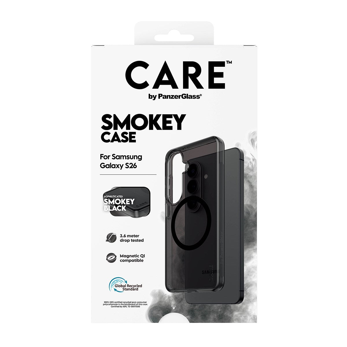 CARE™ by PanzerGlass® Urban Explorer Case Smokey w. Black Qi Samsung Galaxy S26