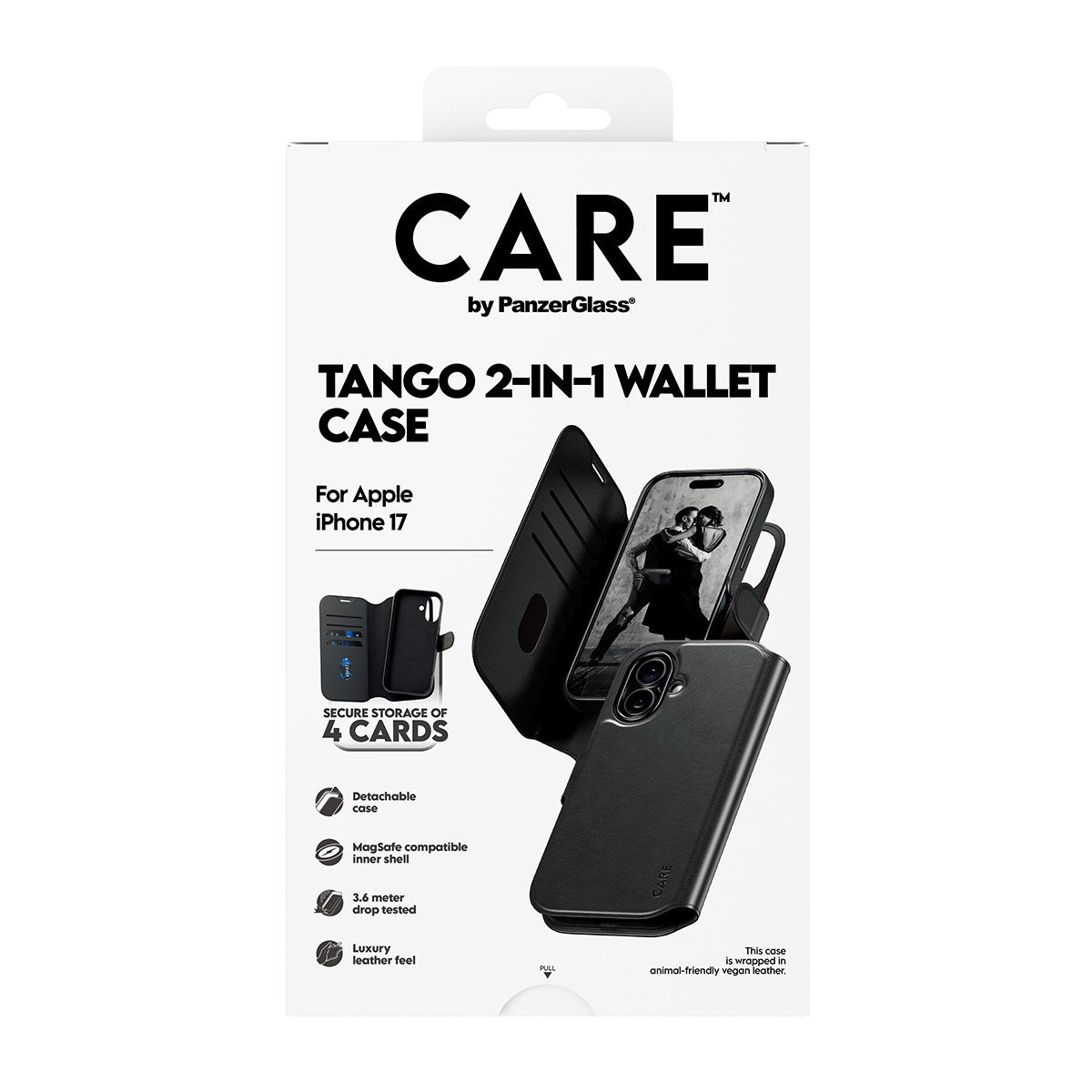 CARE by PanzerGlass® Case Tango Two-in-One Wallet Case w. MagSafe iPhone 17