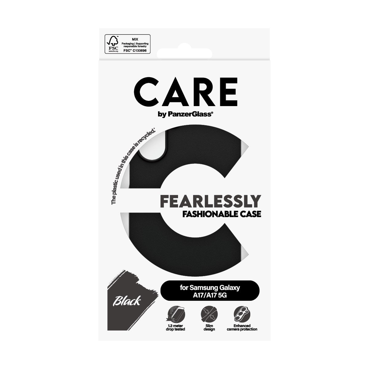 CARE by PanzerGlass® TPU Case Black Samsung Galaxy M17 5G | A17 | A17 5G