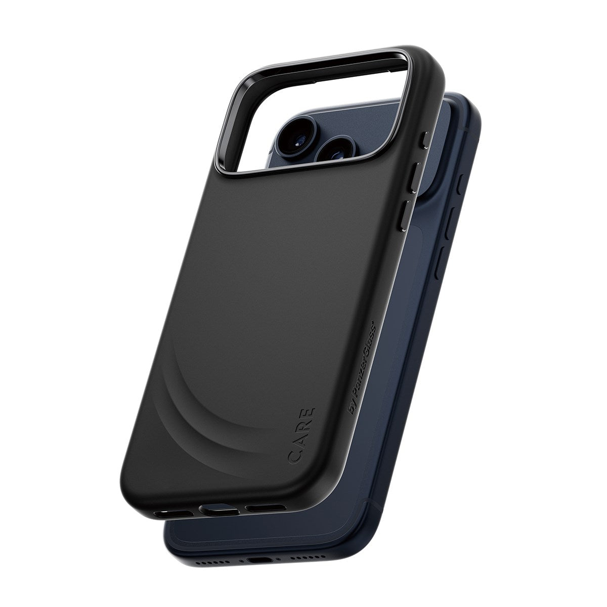 CARE by PanzerGlass® FLOW Case Black w. Haptic Button & MagSafe iPhone 17 Pro Max