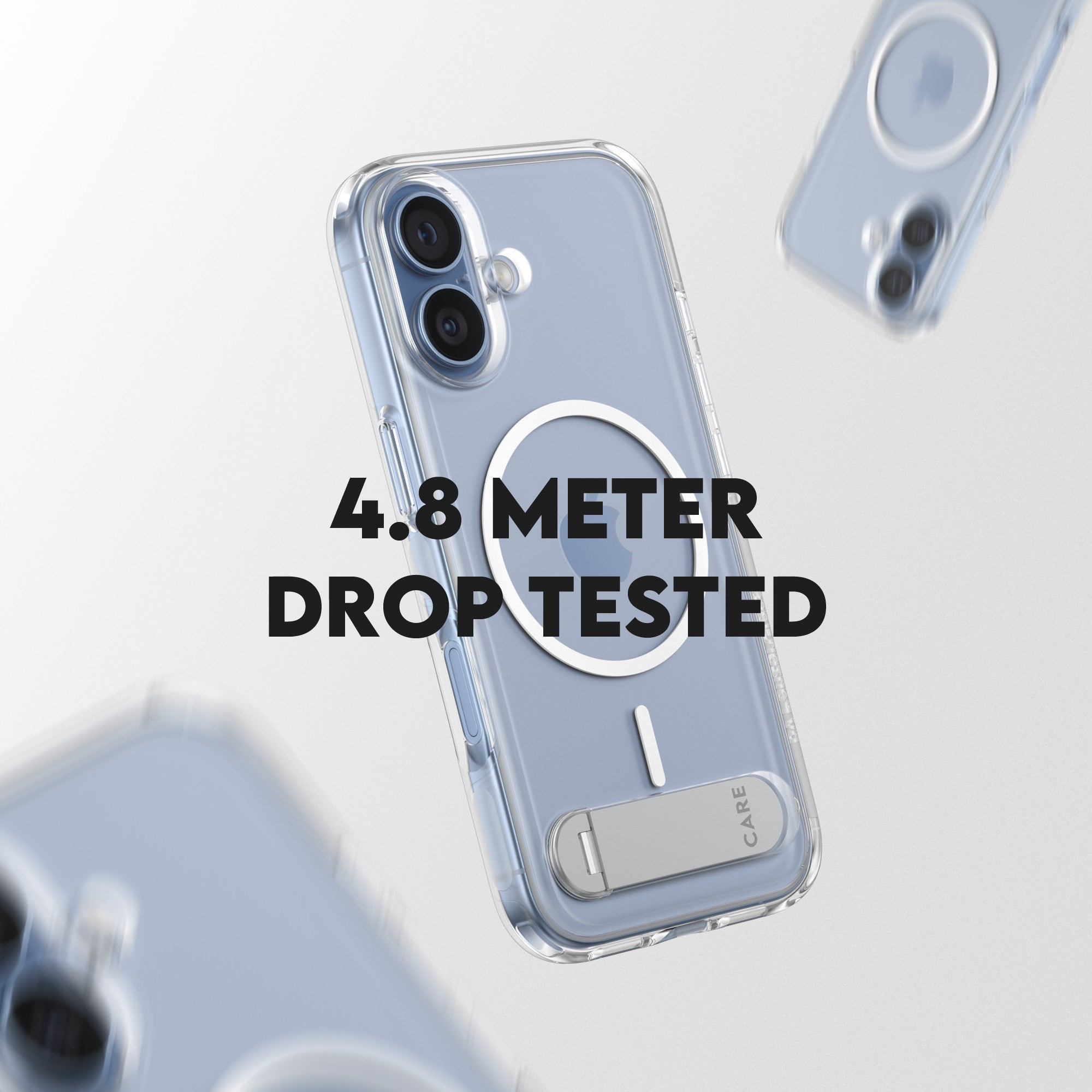 CARE™ by PanzerGlass® Case Transparent w. Kickstand & MagSafe iPhone 17