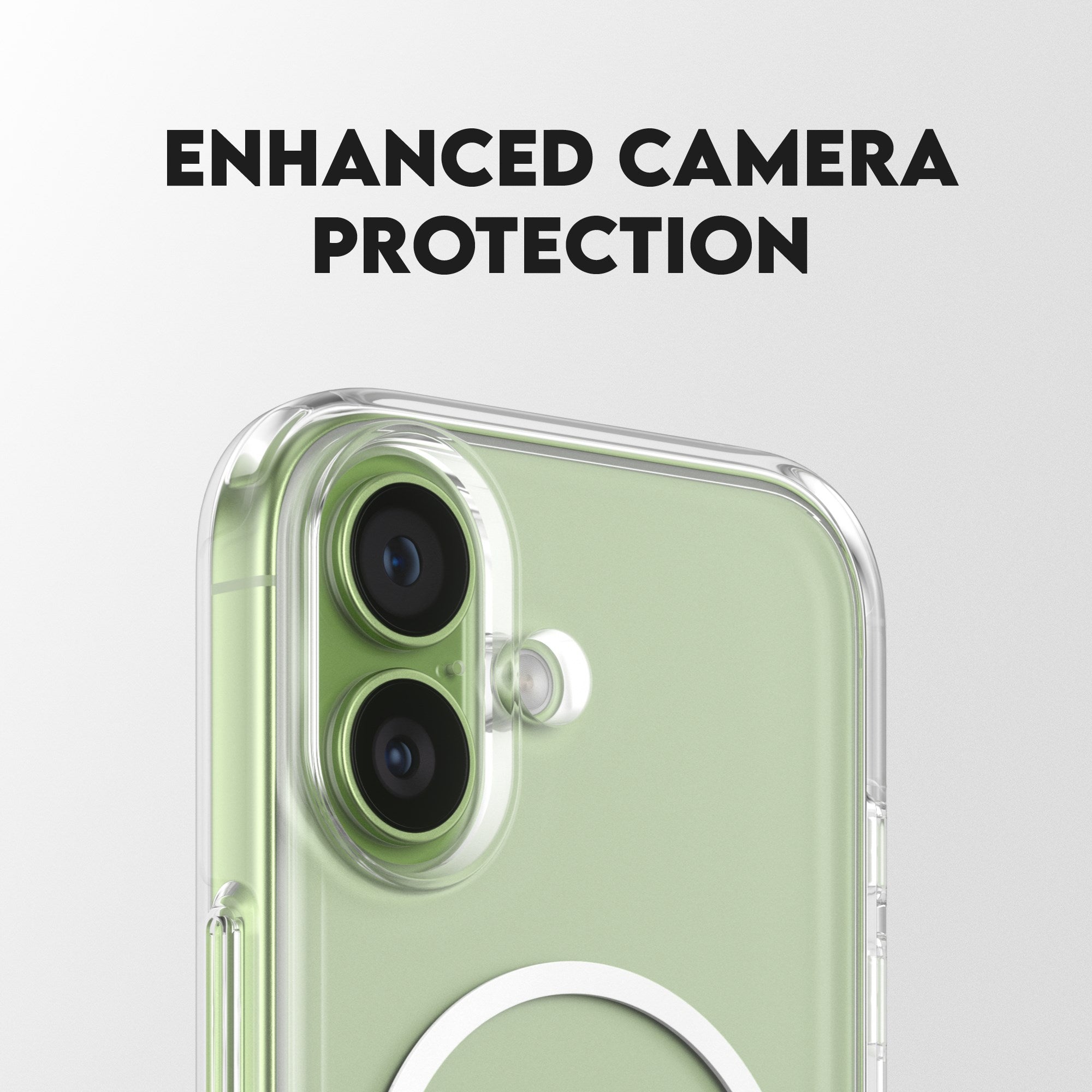 CARE™ by PanzerGlass® Case Transparent w. Kickstand & MagSafe iPhone 17