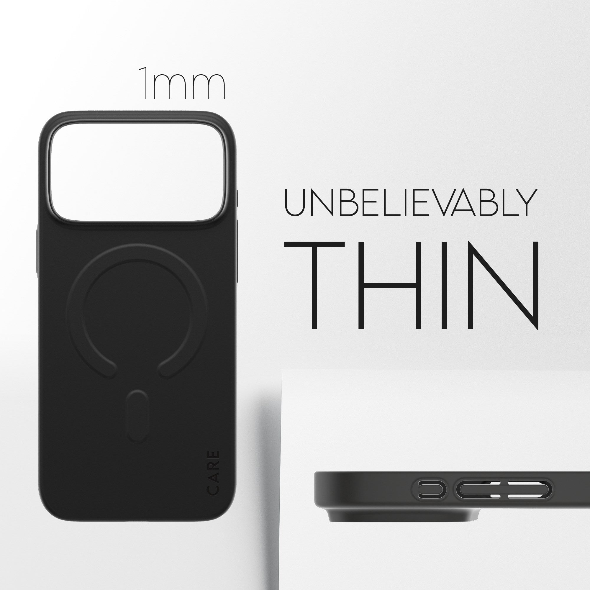 CARE™ by PanzerGlass® SL1M Case Black w. MagSafe iPhone 17 Pro Max