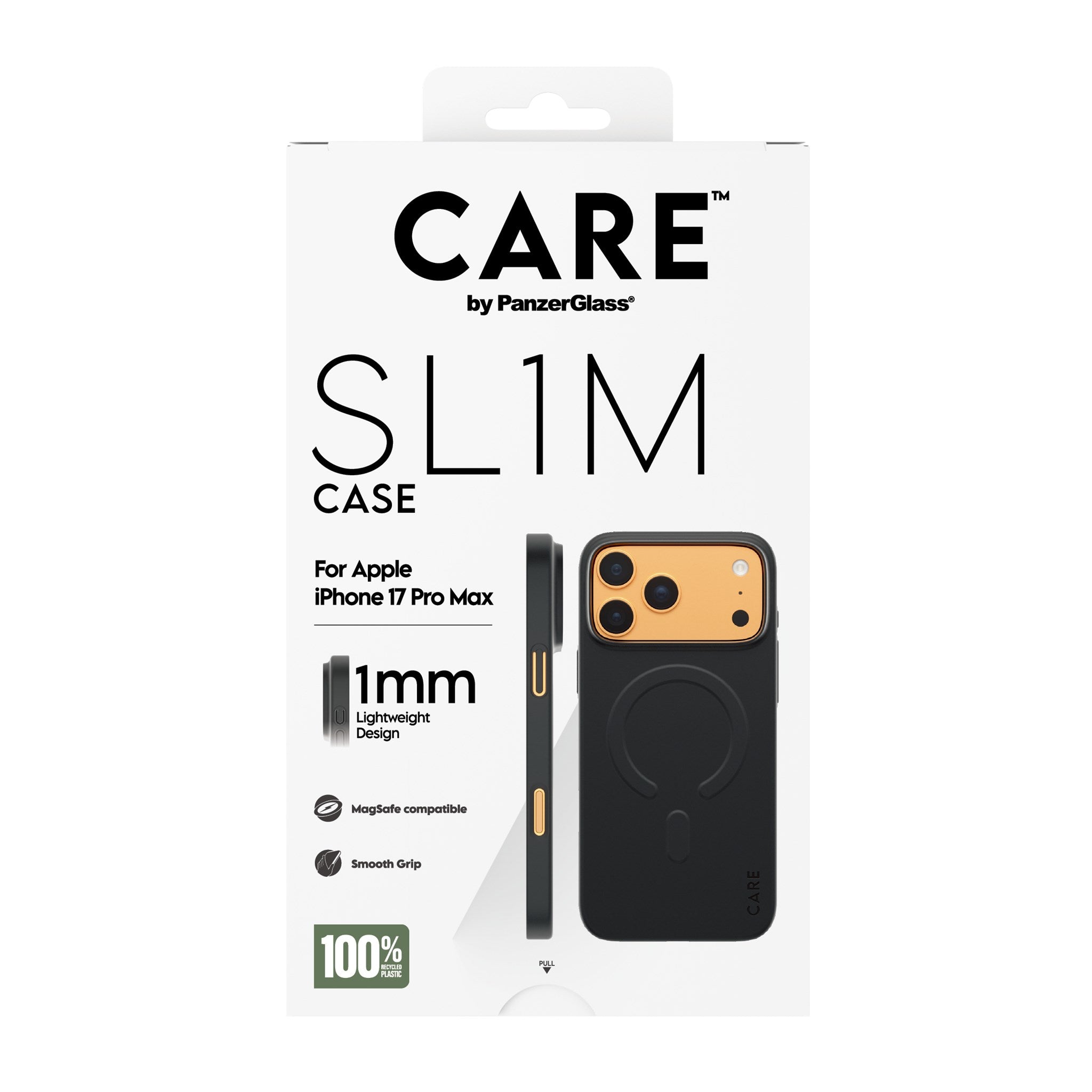 CARE™ by PanzerGlass® SL1M Case Black w. MagSafe iPhone 17 Pro Max