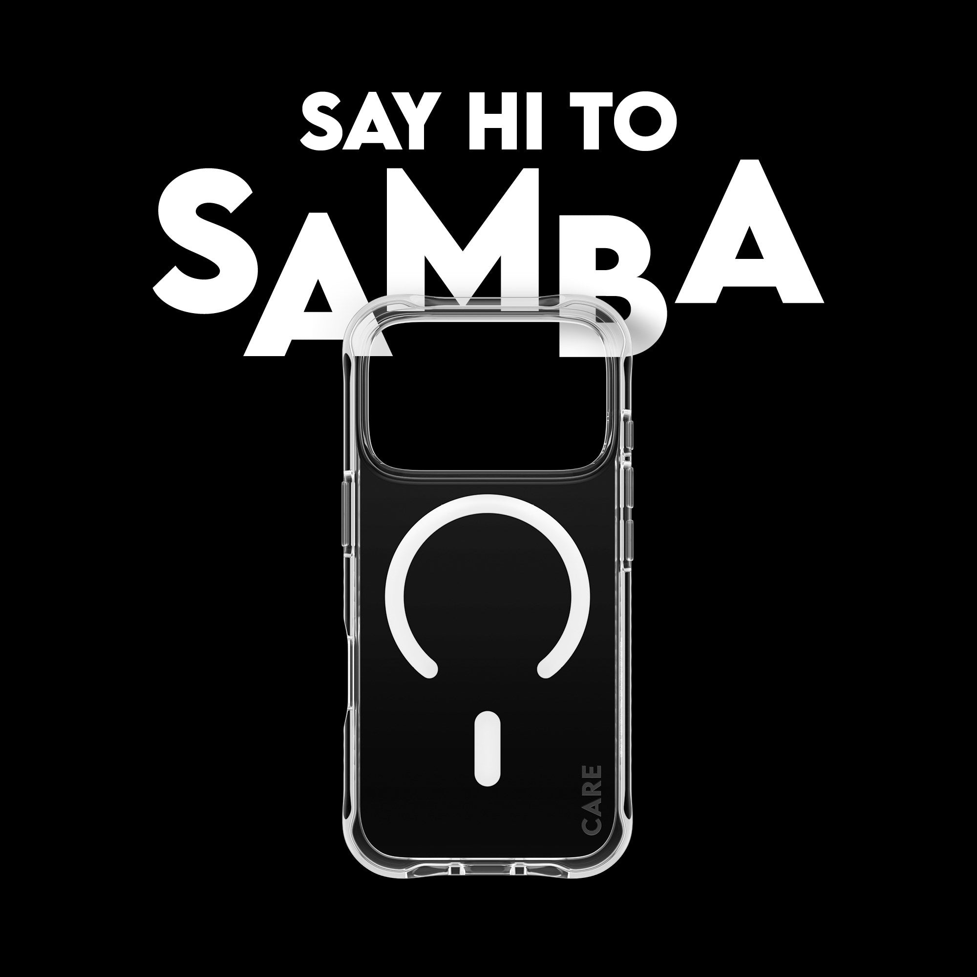 CARE™ by PanzerGlass® Samba Case Transparent w. White MagSafe iPhone 17 Pro