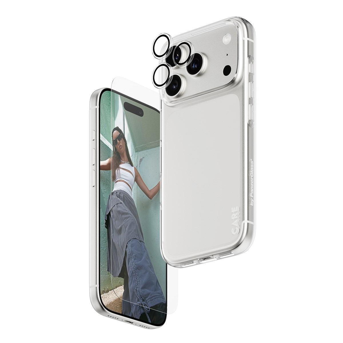 SAFE. | CARE by PanzerGlass® 3-in-1 able Combo Bundle iPhone 17 Pro